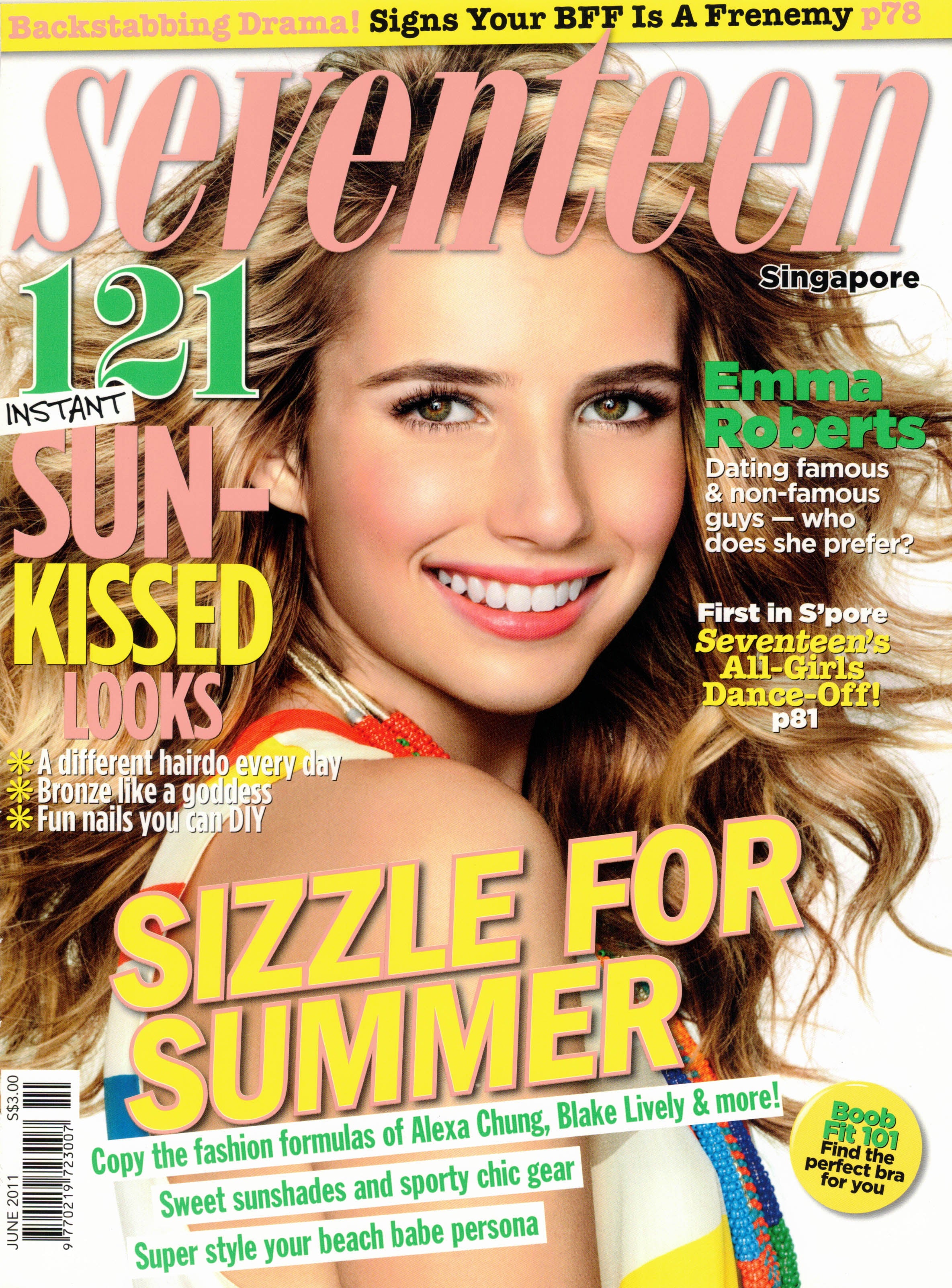 2011 June Hadasity wearable art wired jewellery cuff bracelet featured on Seventeen Singapore magazine