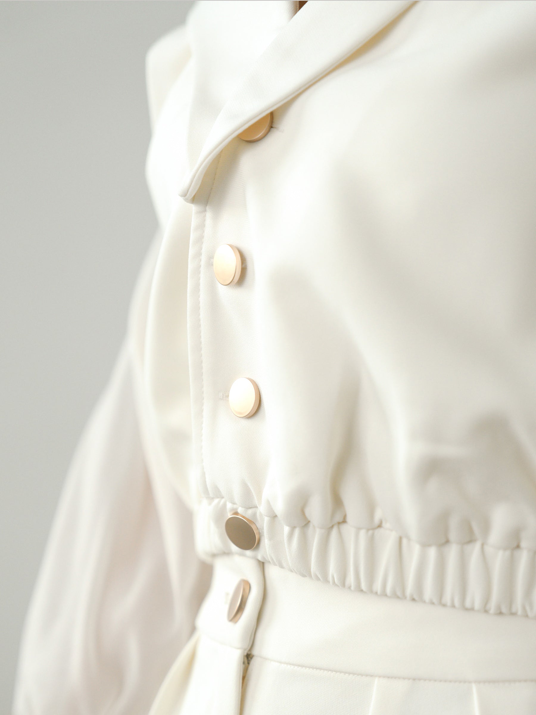 Three-In-One | Multiway Ivory Outerwear Top