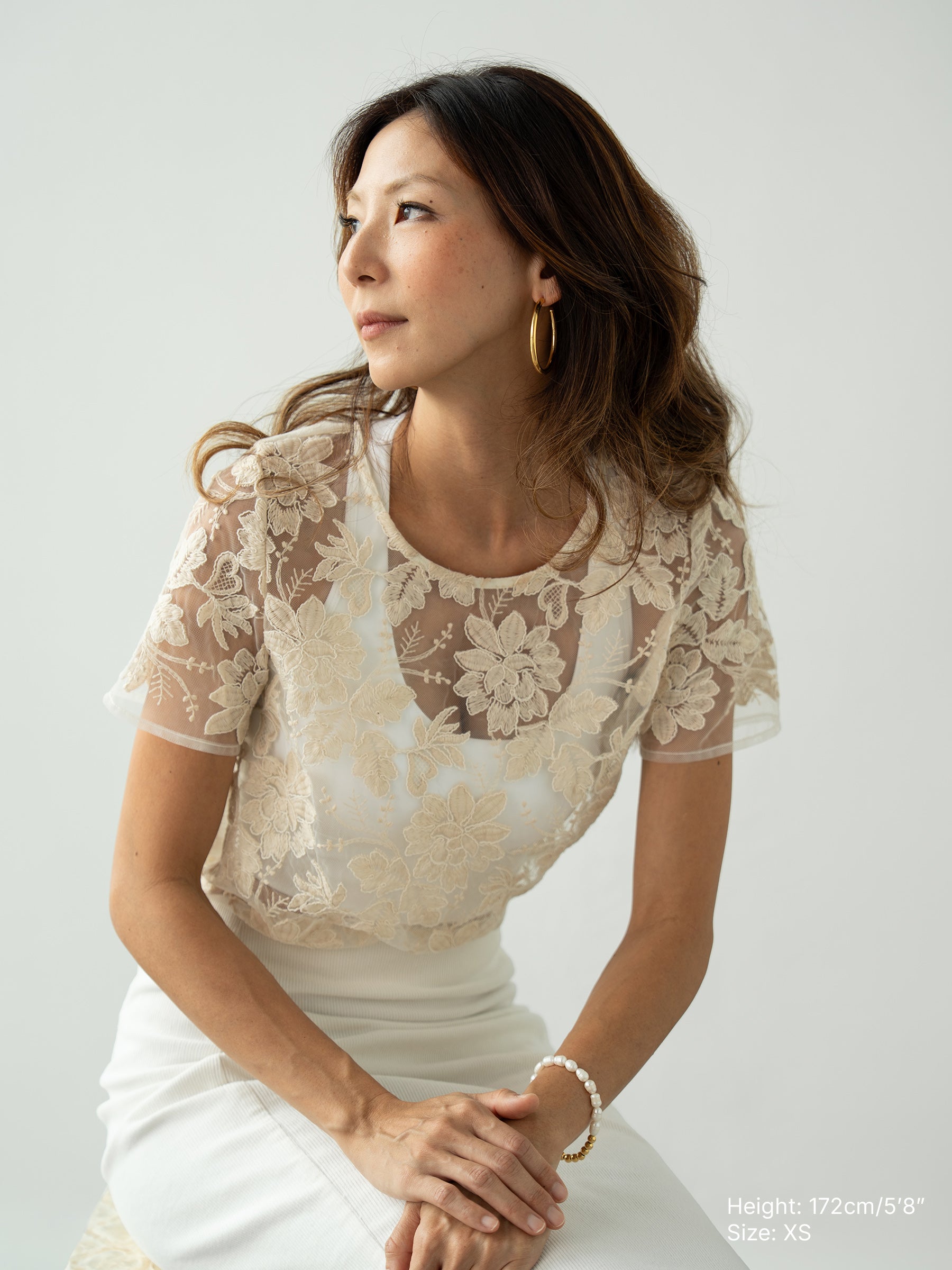 Pollen Lace Outerwear Top