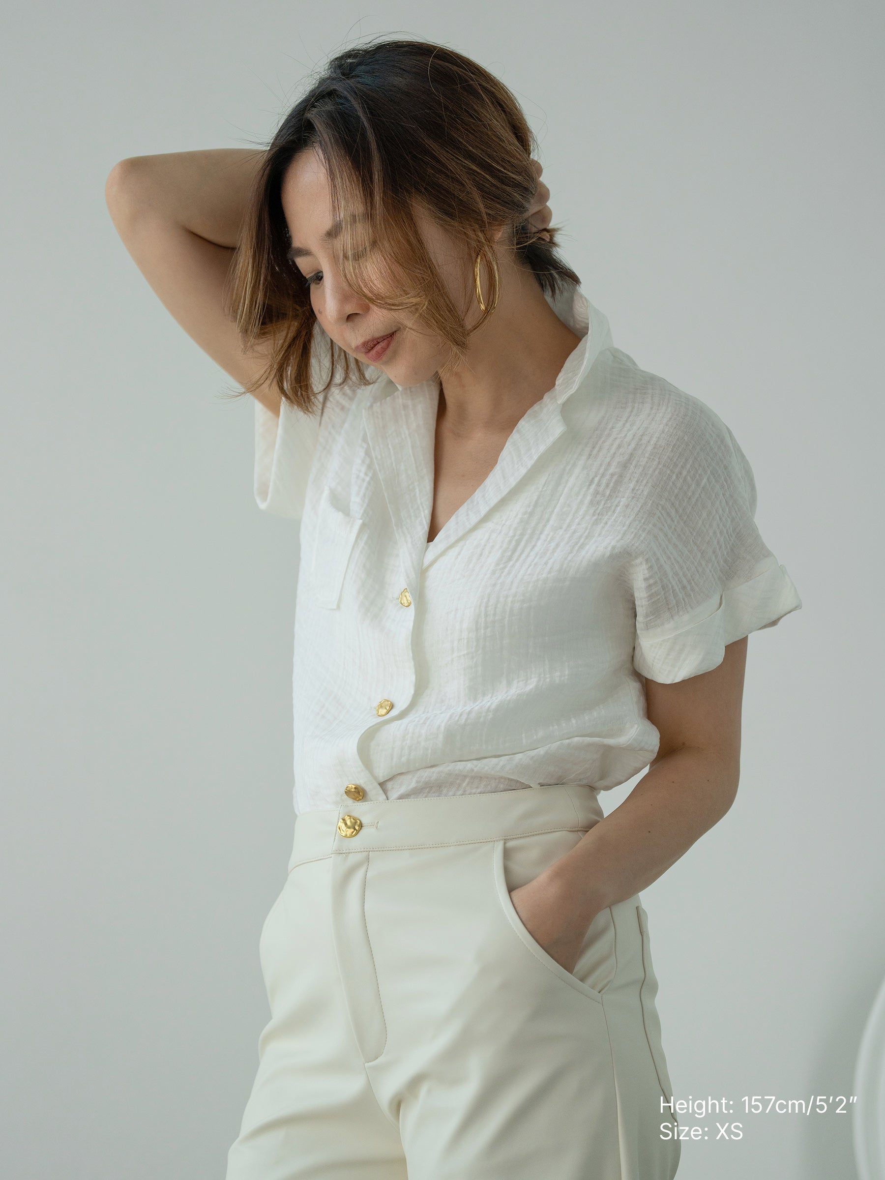 Put Together Soft White Shirt