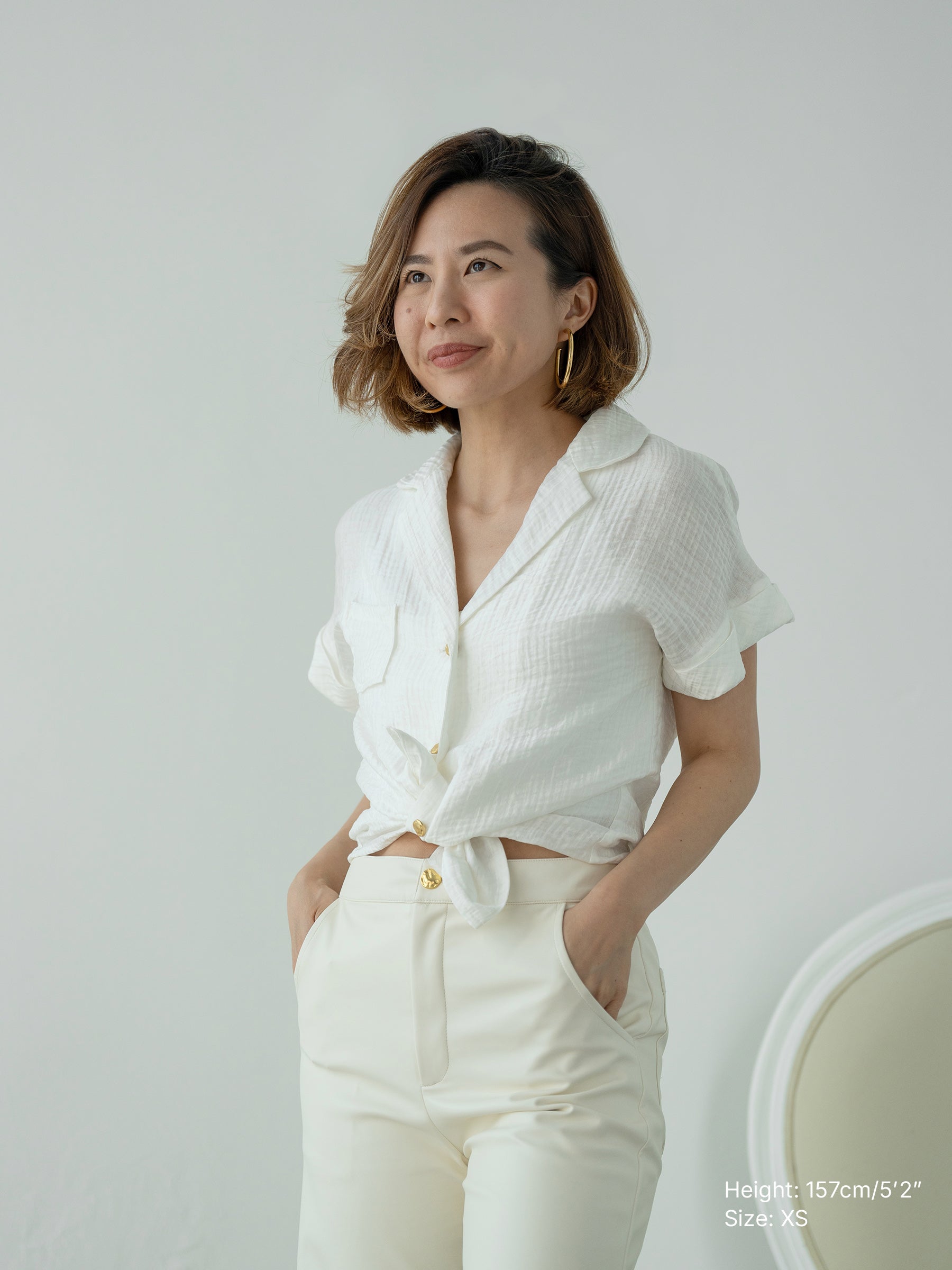 Put Together Soft White Shirt