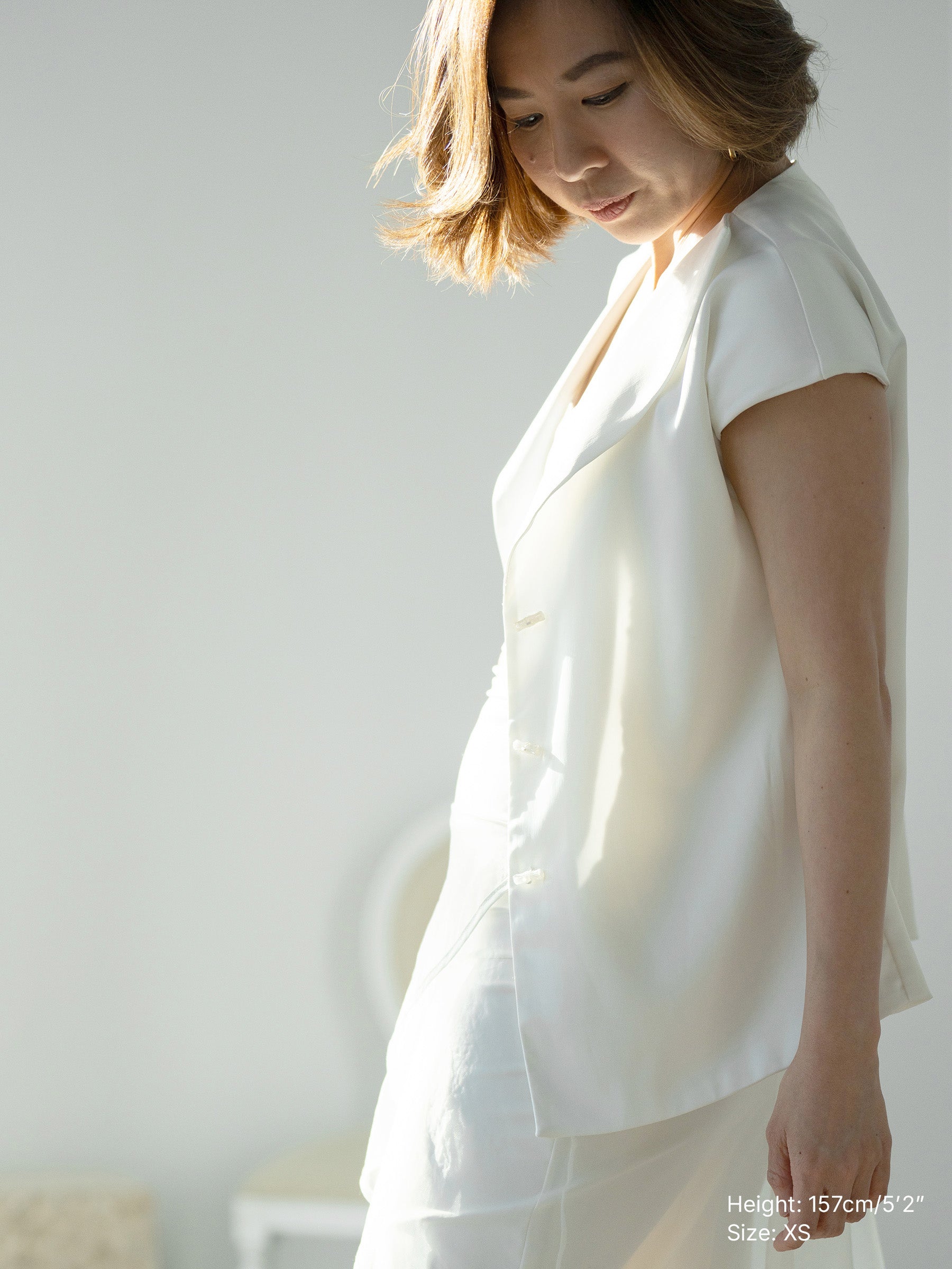 Shine White Outside - Outerwear Top