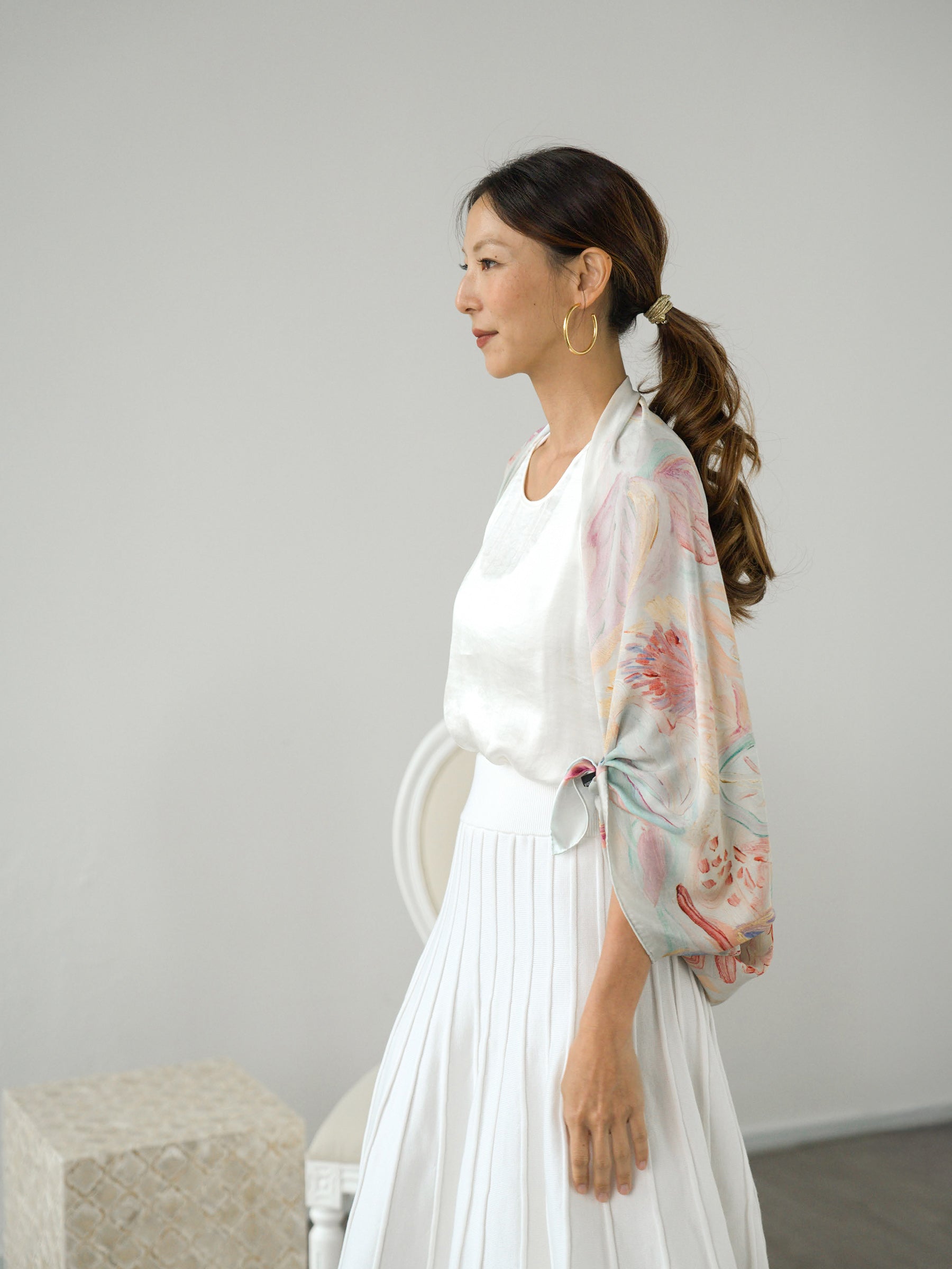 Knitted With Purpose White Skirt