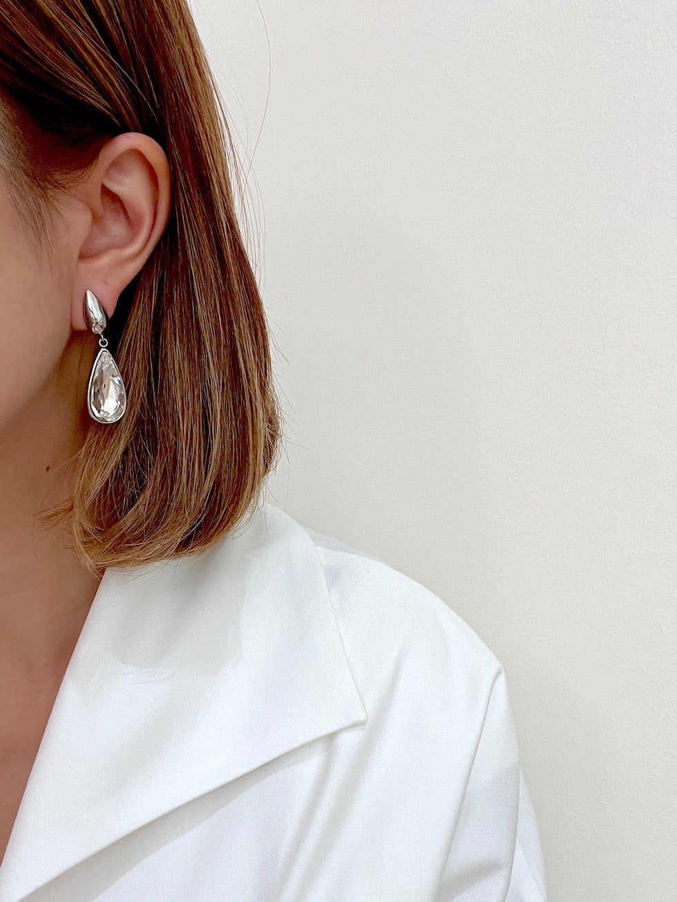 Women's stainless steel stud earrings