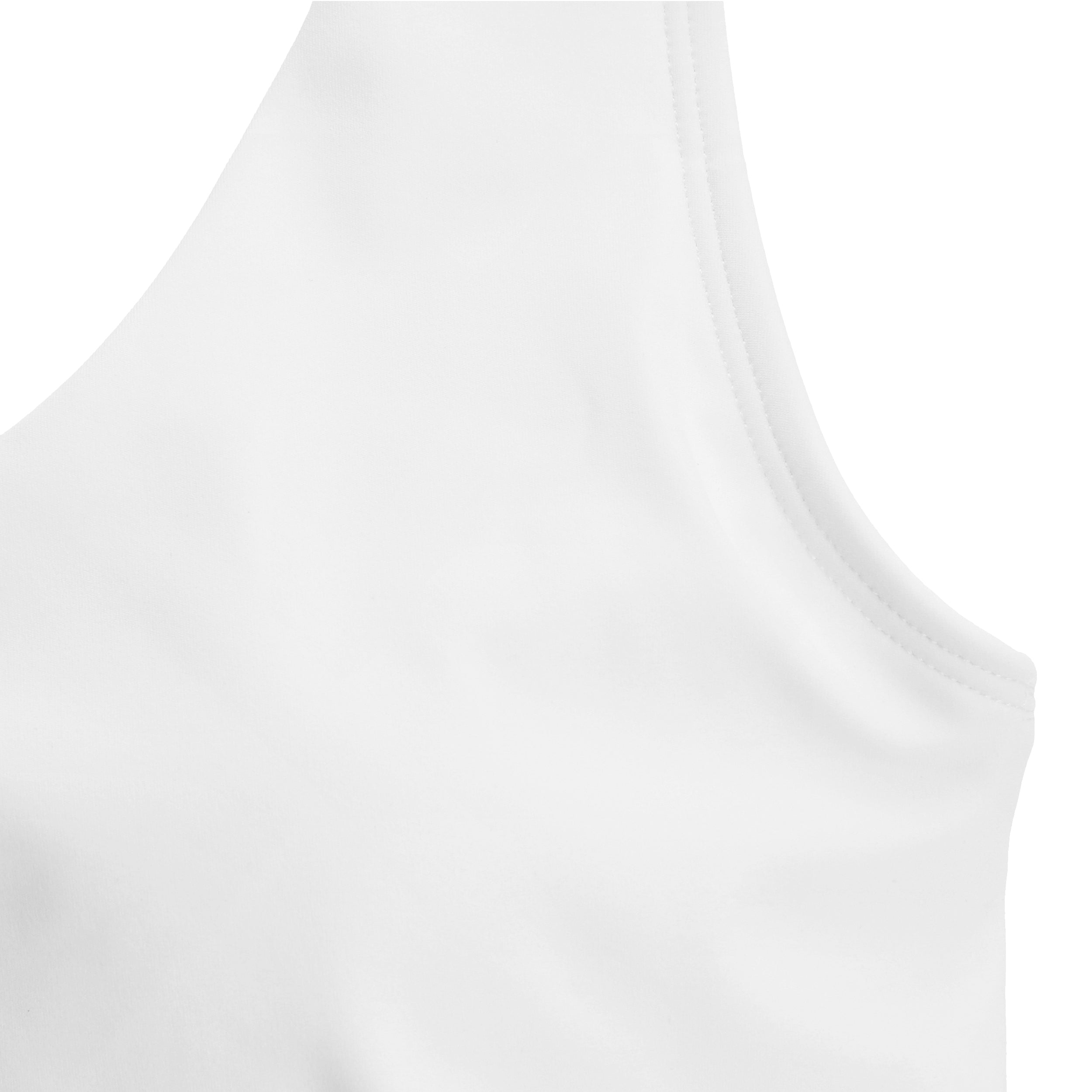 Women's white multi-way activewear padded bra top