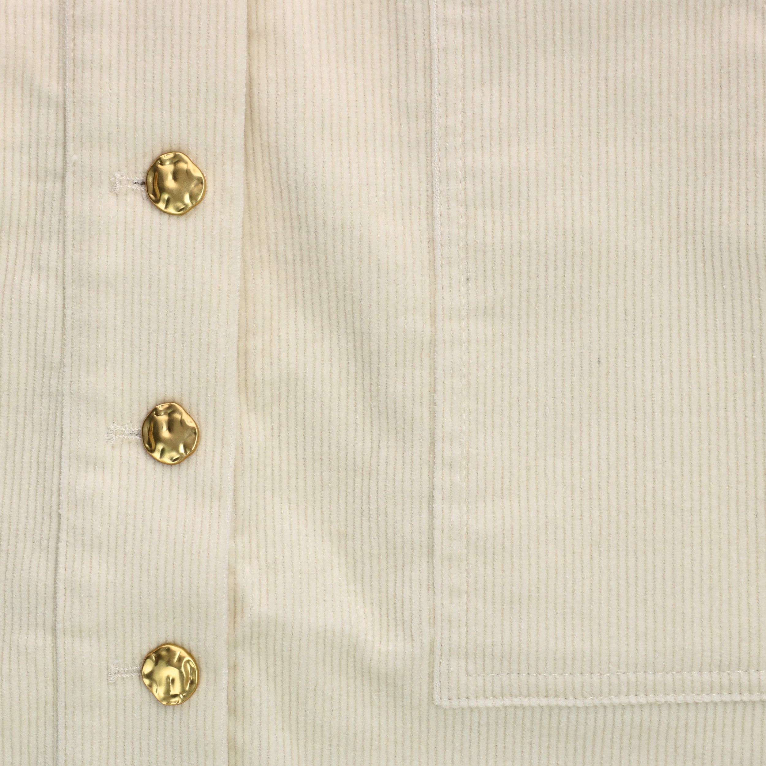 Women's white multi-way button down corduroy maxi skirt