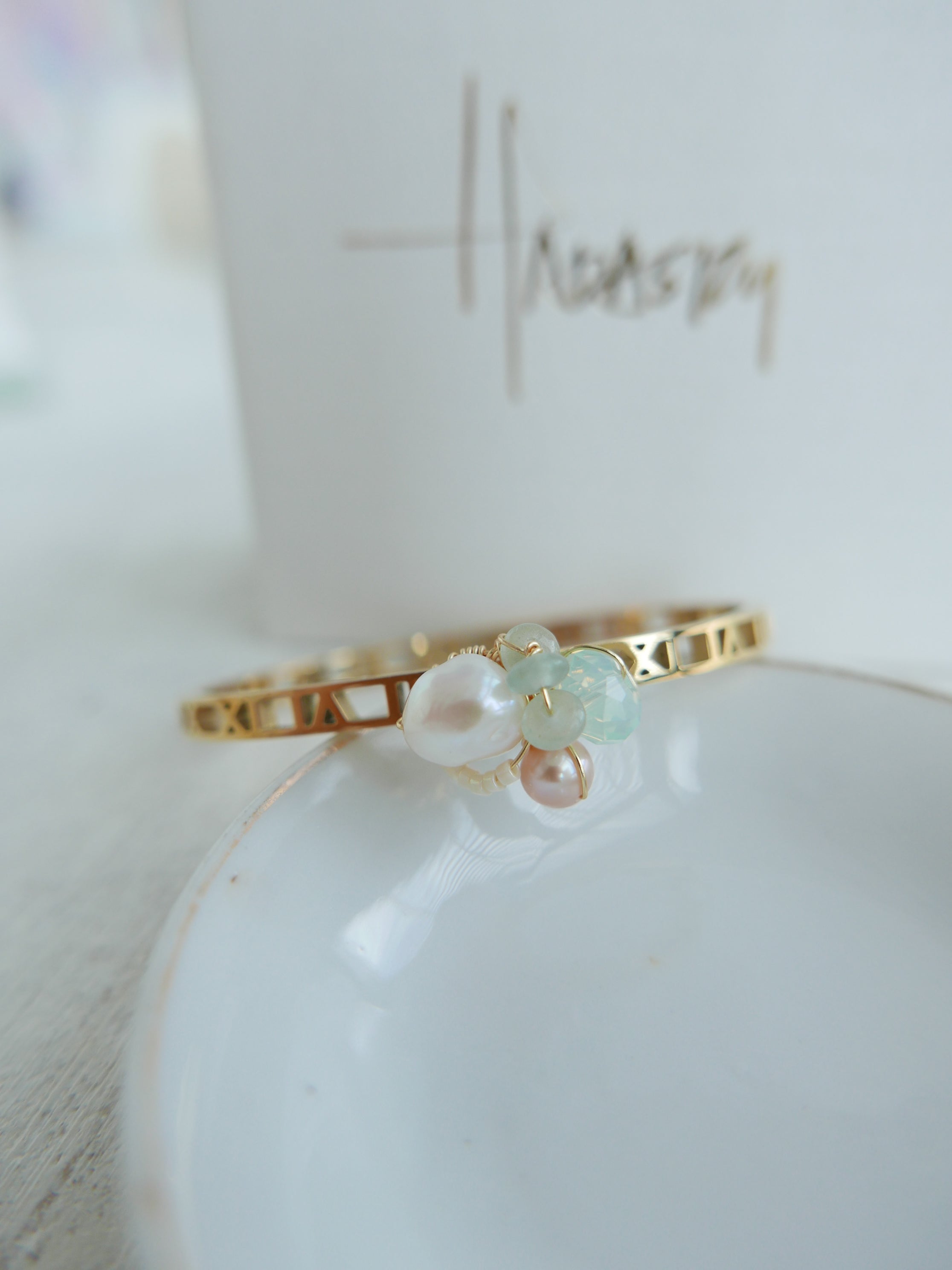 Triune Mint | Bangle Bracelet
