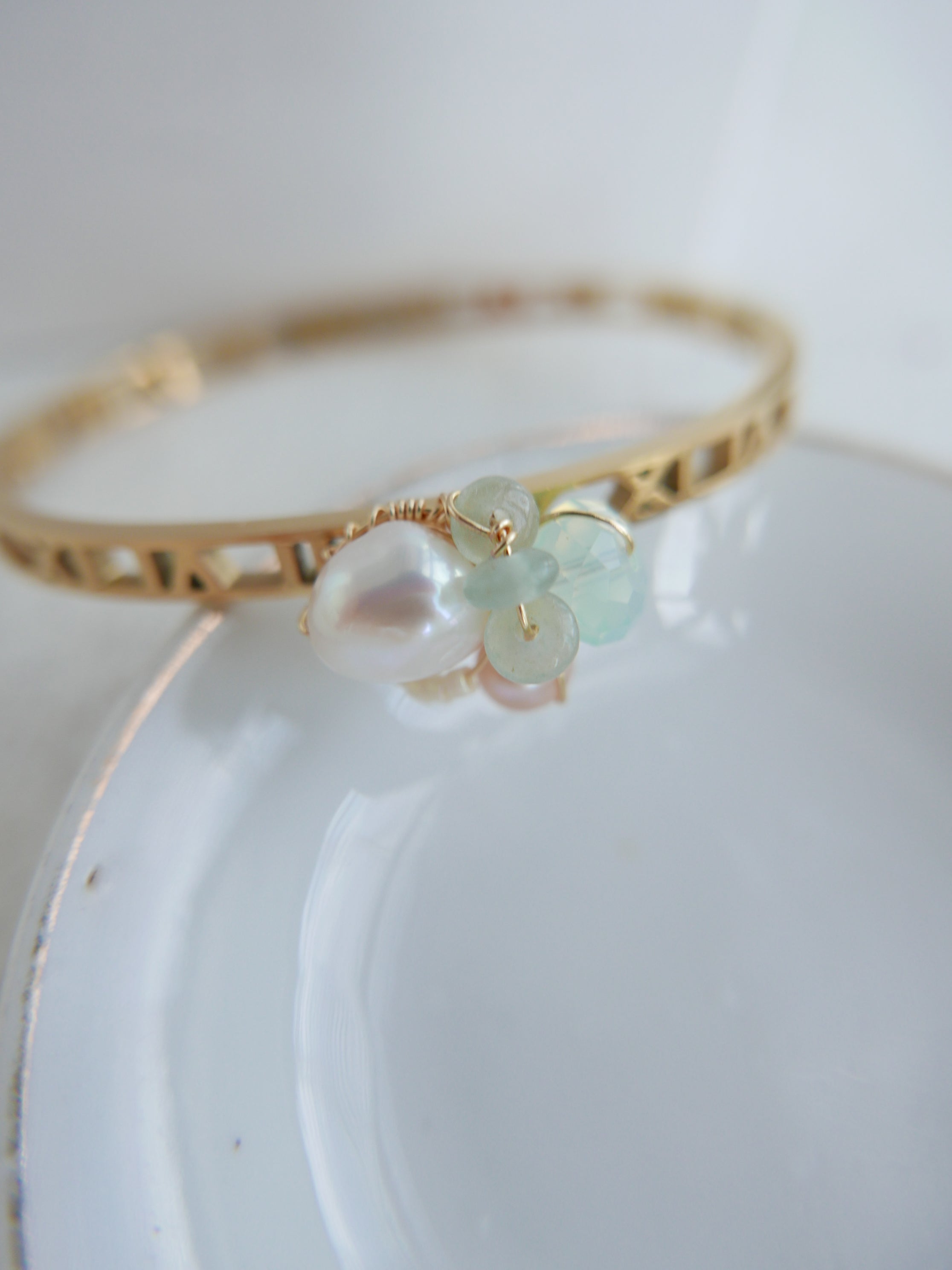Triune Mint | Bangle Bracelet
