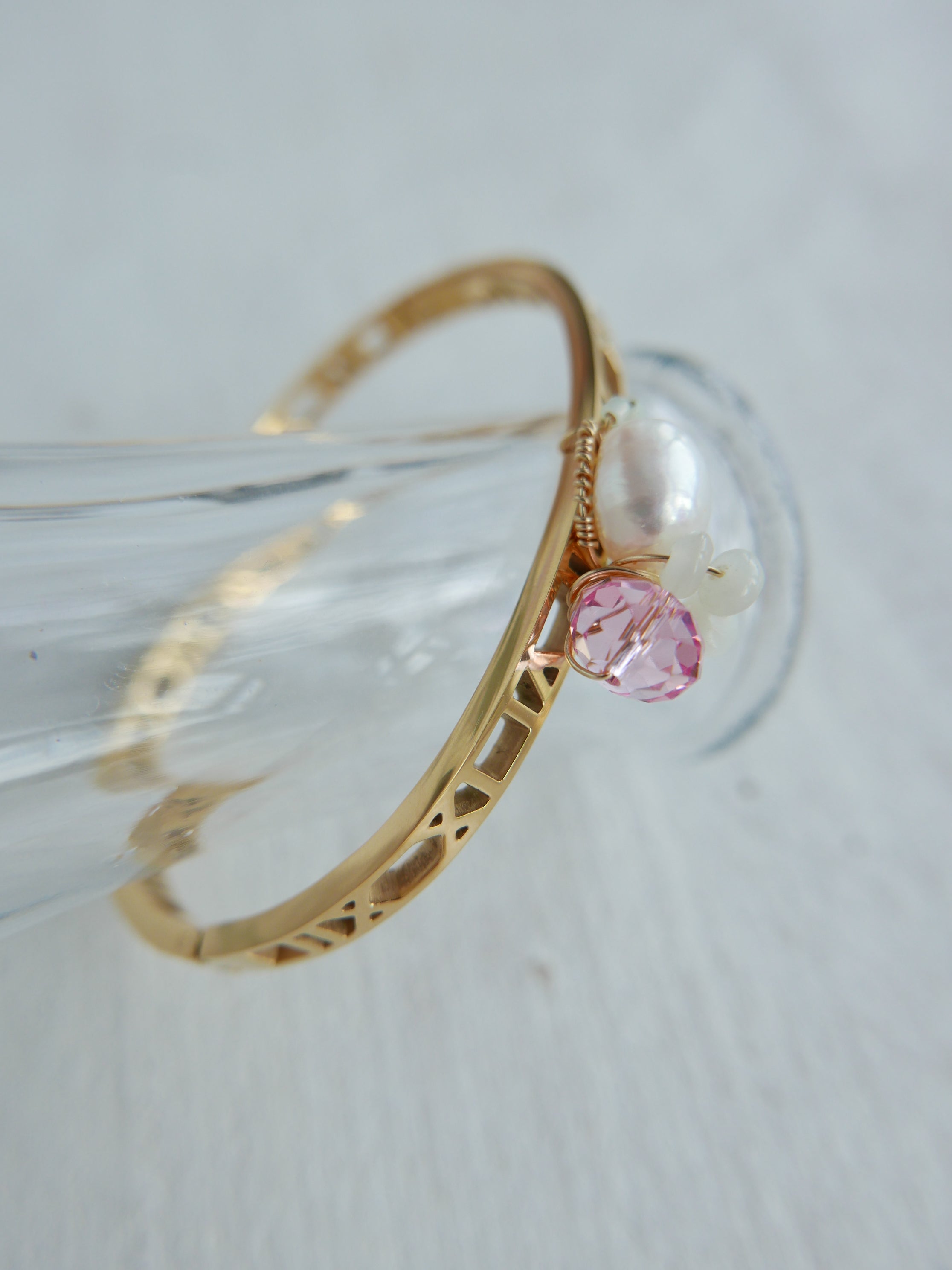Triune Pink | Bangle Bracelet