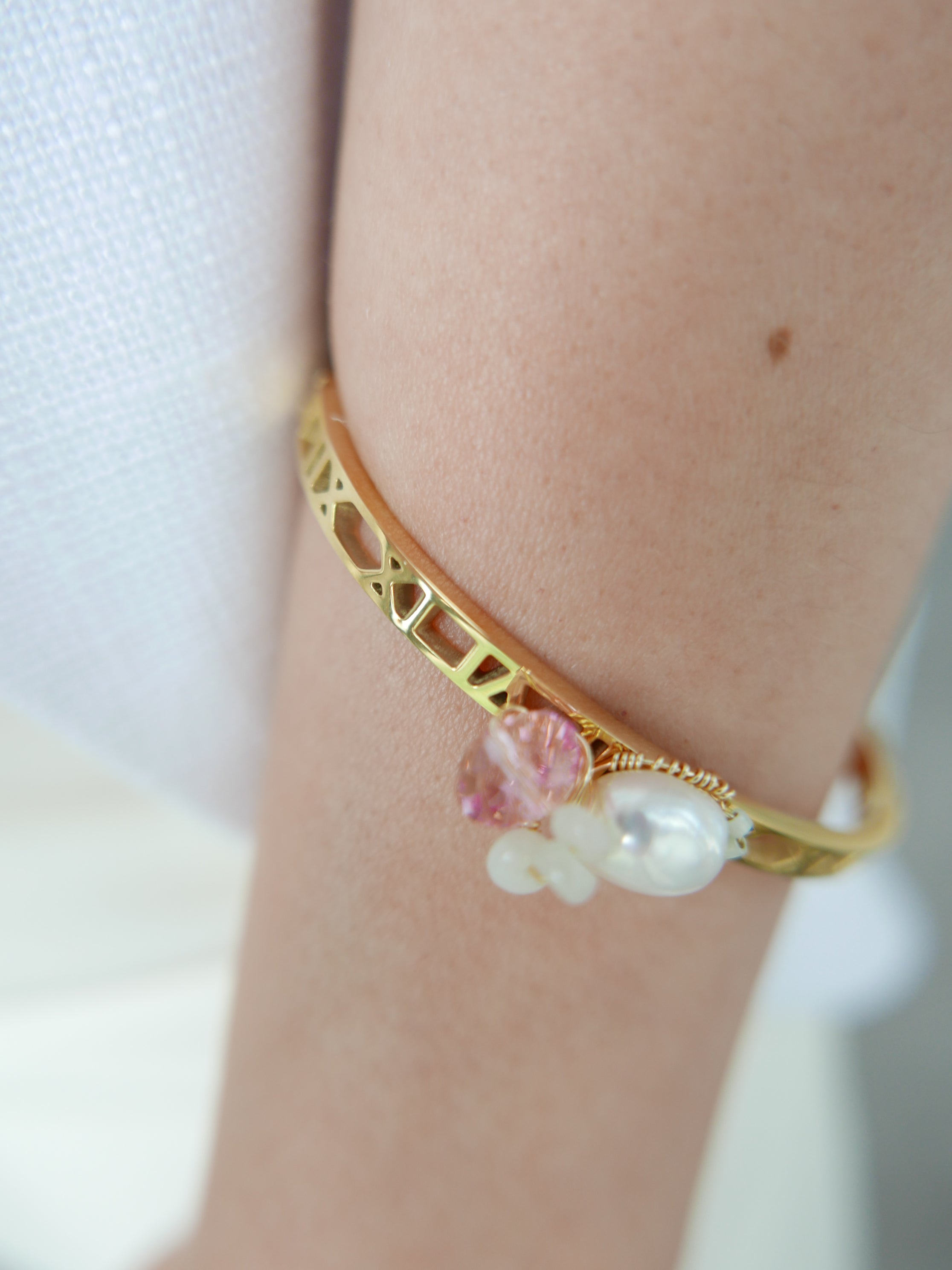 Triune Pink | Bangle Bracelet