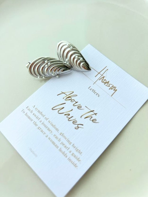 Women's stainless steel stud earrings