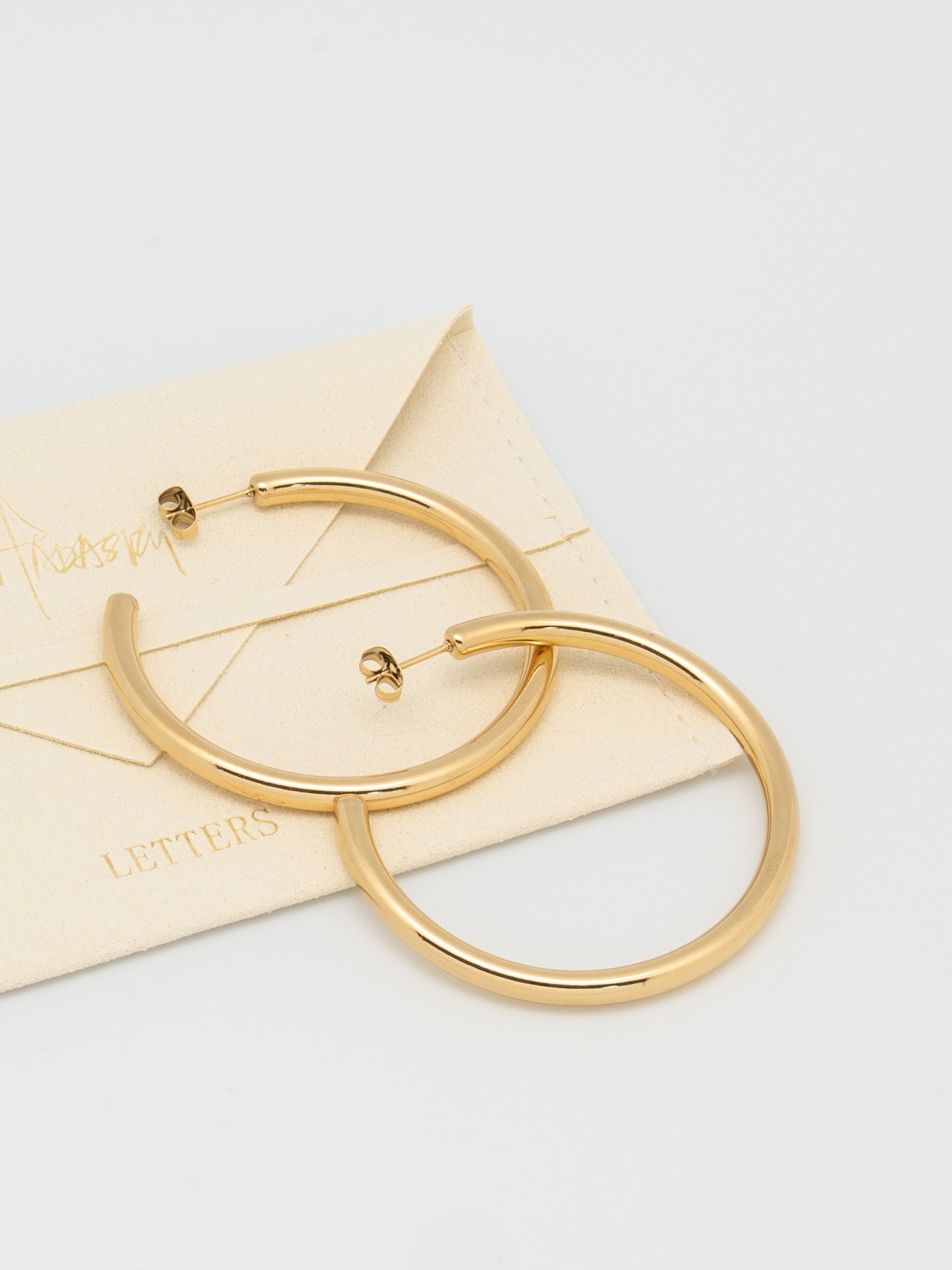 Infinity | Hoop Earrings 50mm Gold