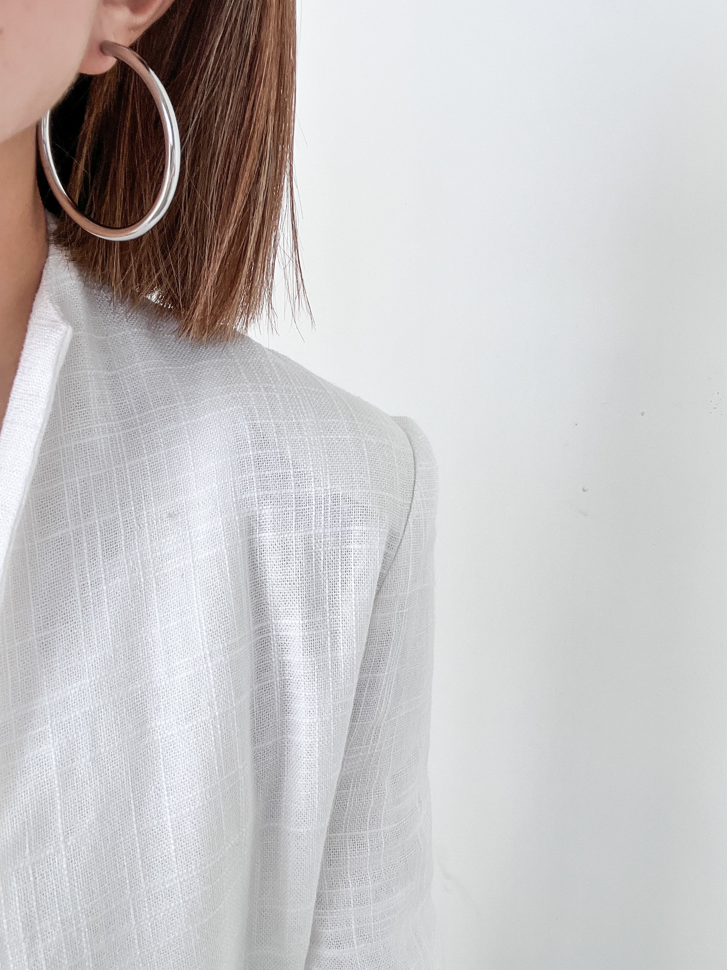 Infinity | Hoop Earrings 50mm Silver