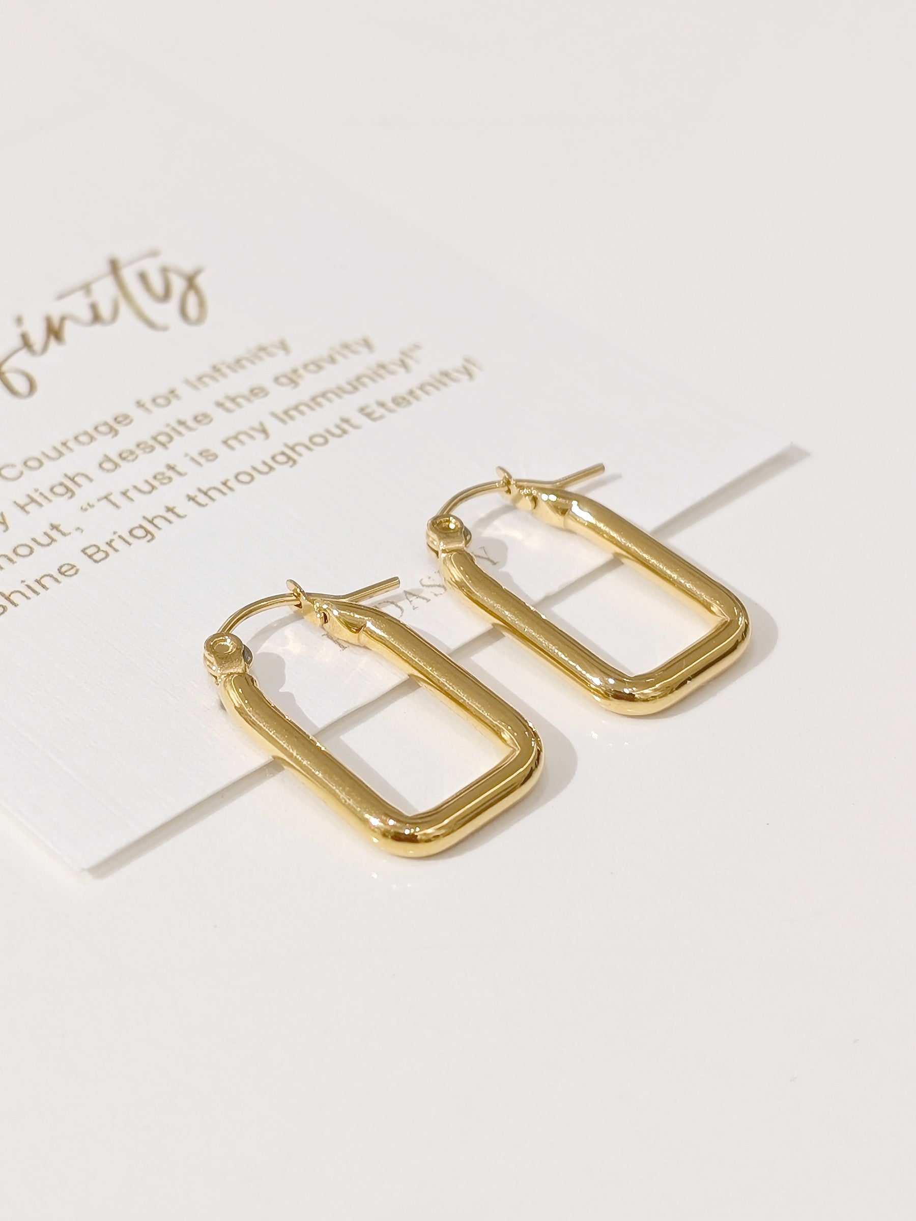 Infinity | Arch Rectangular Earrings