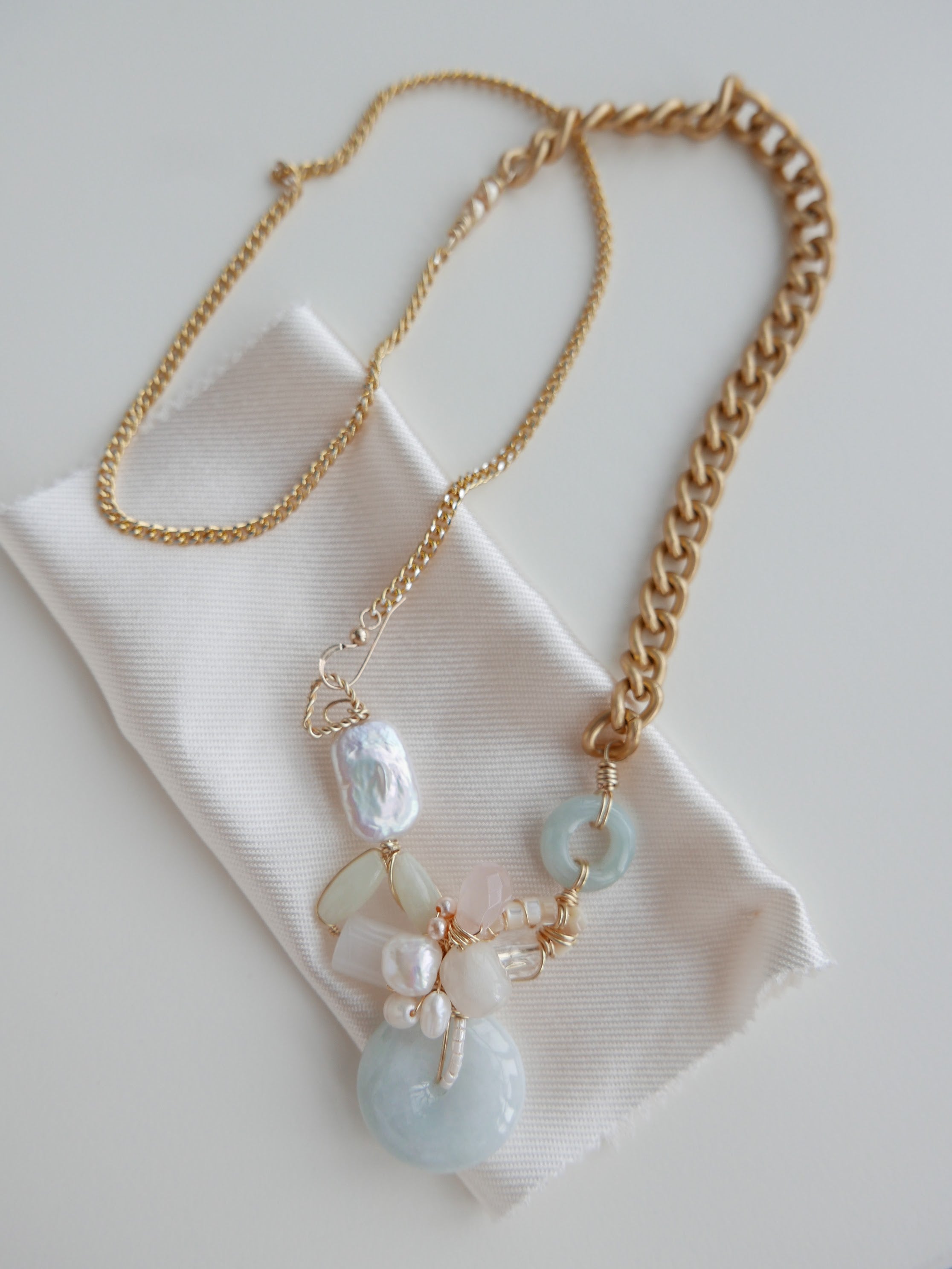 Wired For Legacy | Green Jade Doughnut Necklace