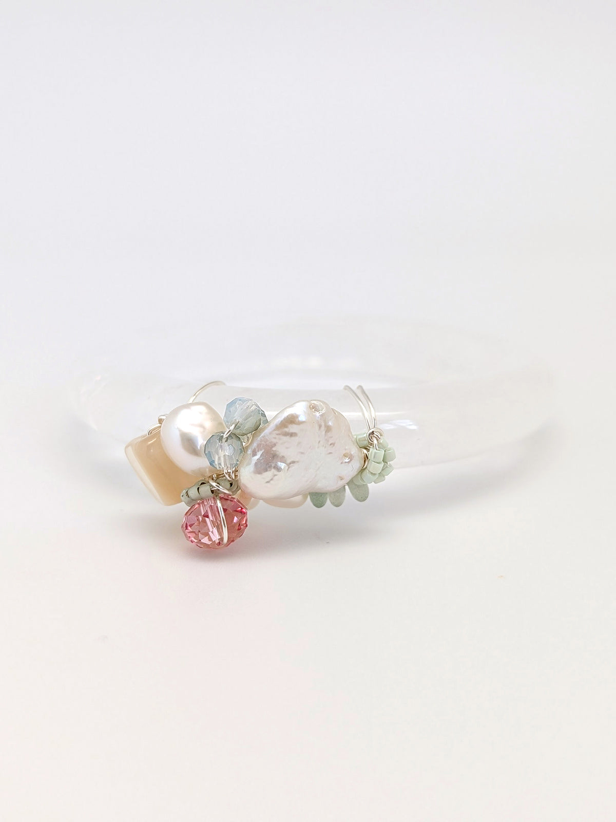 Clarity Of Heart | Clear Vision Quartz Bangle - One Of A Kind