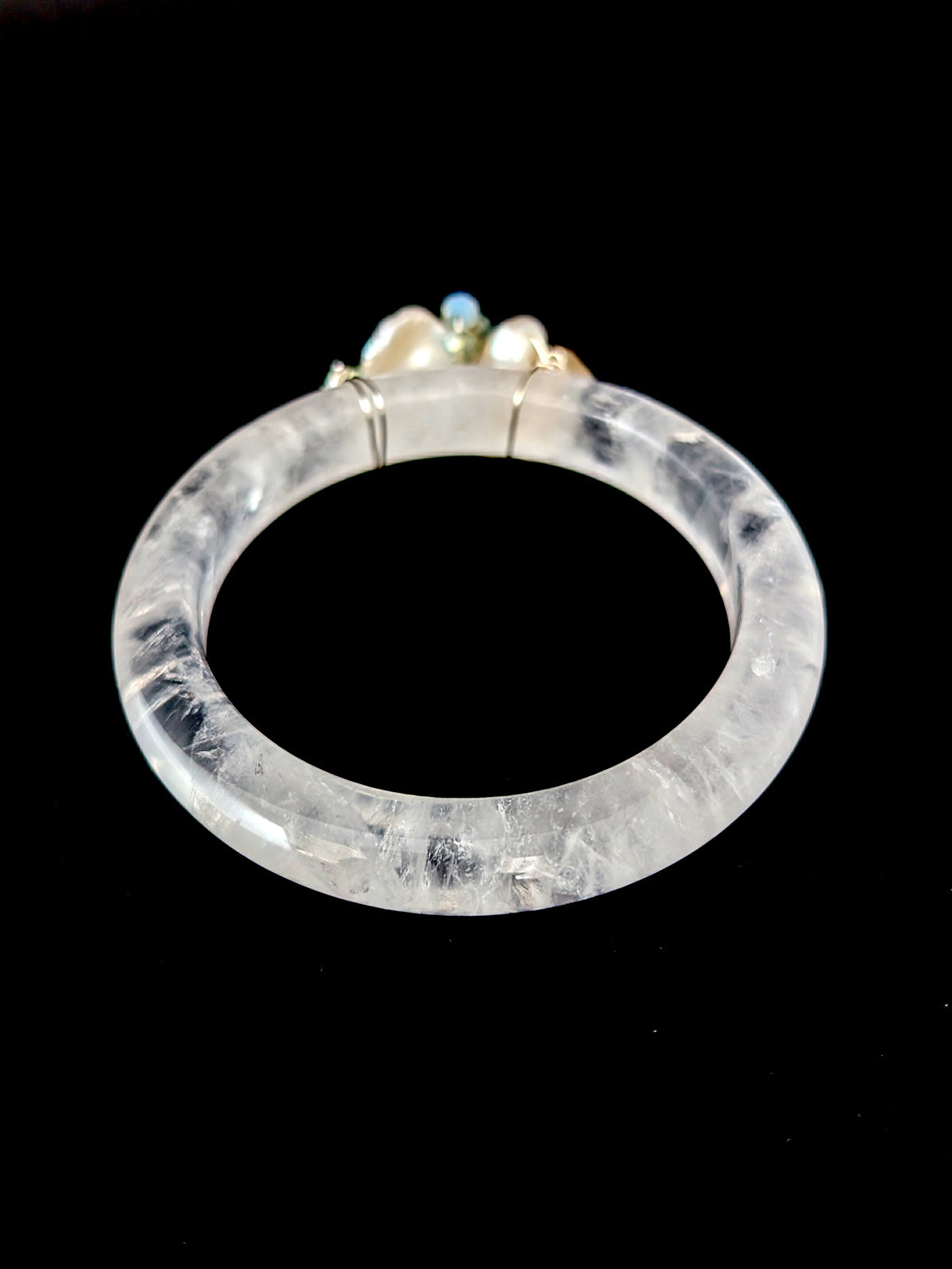 Clarity Of Heart | Clear Vision Quartz Bangle - One Of A Kind