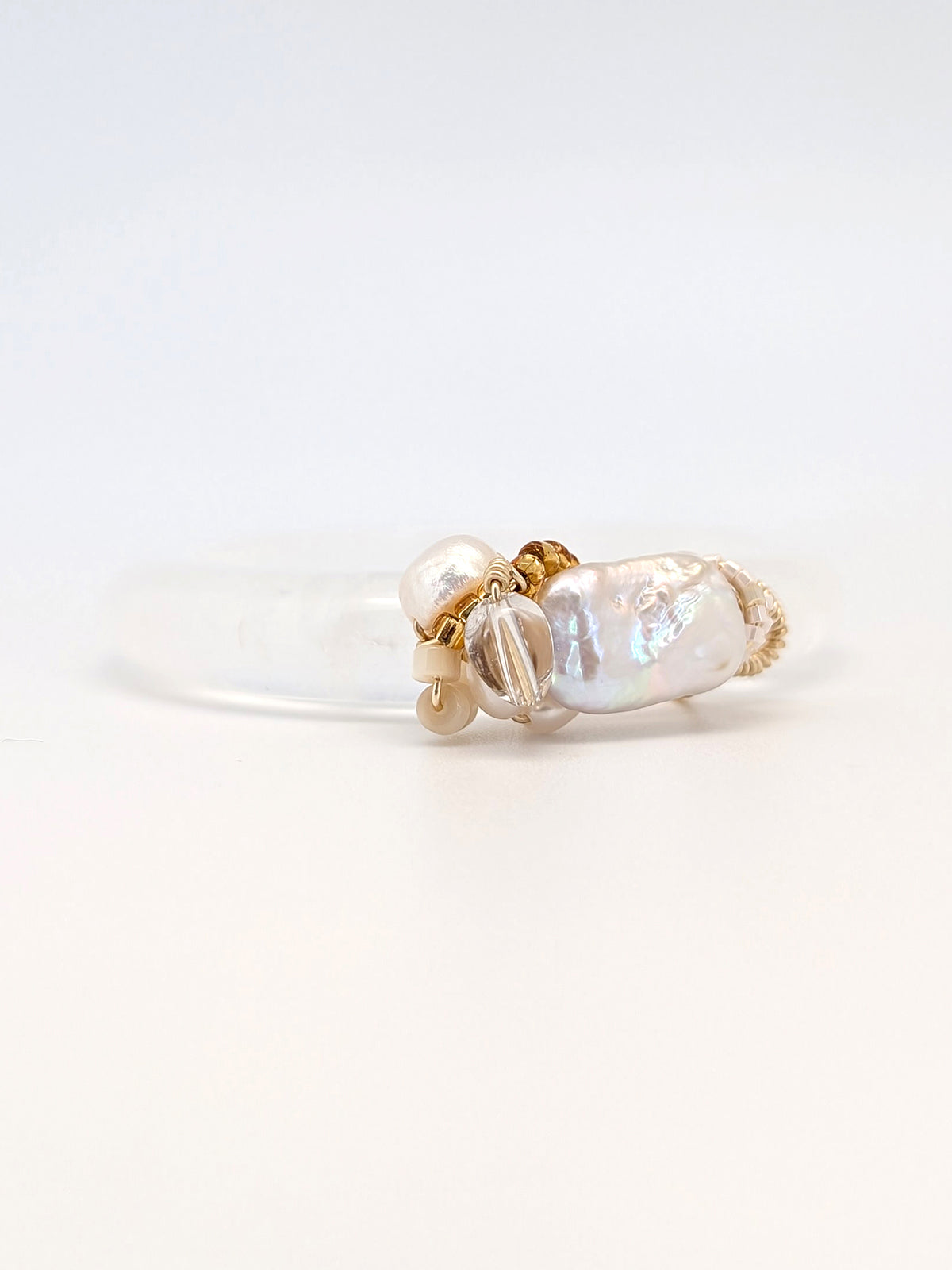Clarity In Detail | Clear Vision Quartz Bangle - One Of A Kind