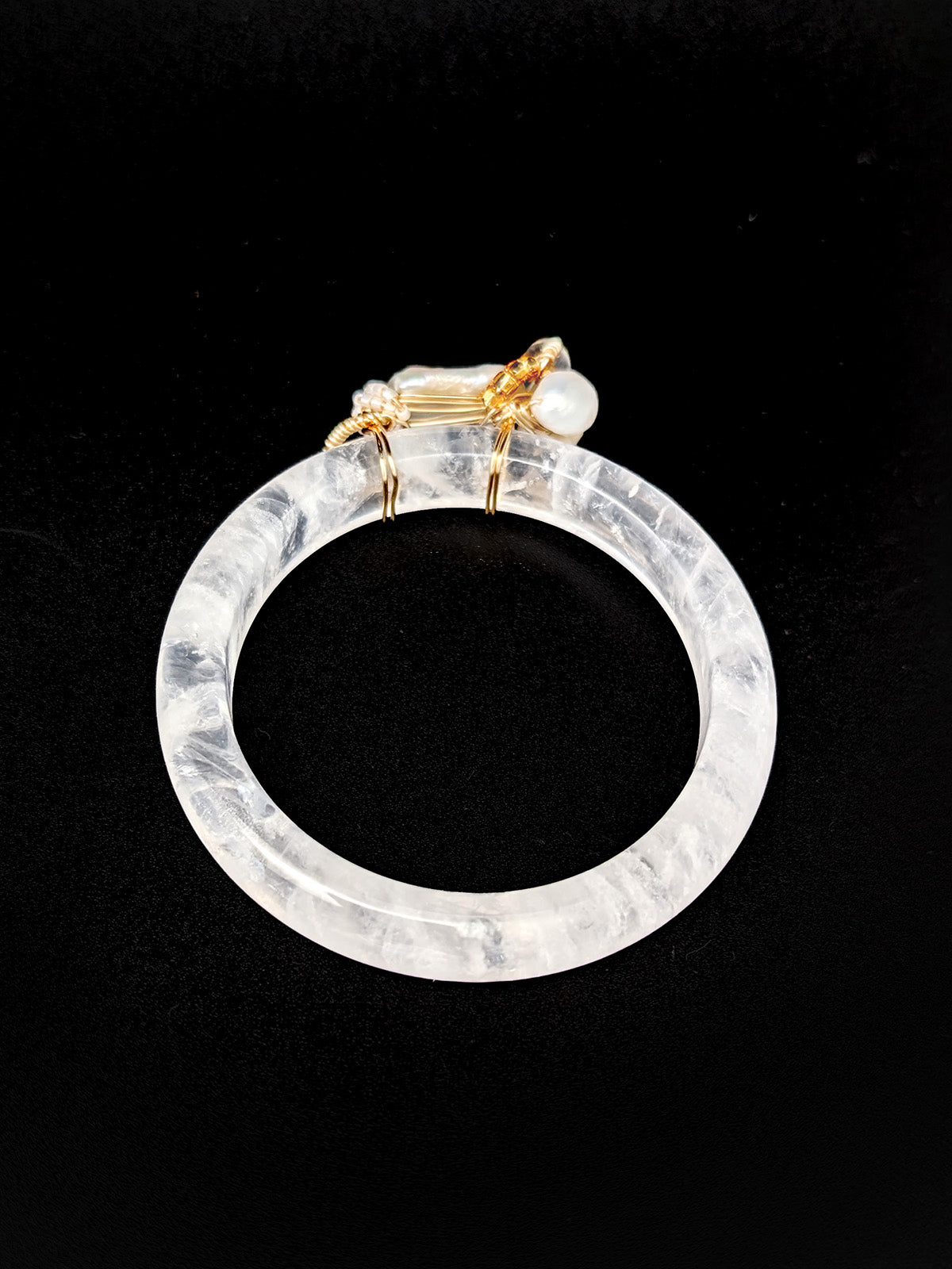 Clarity In Detail | Clear Vision Quartz Bangle - One Of A Kind