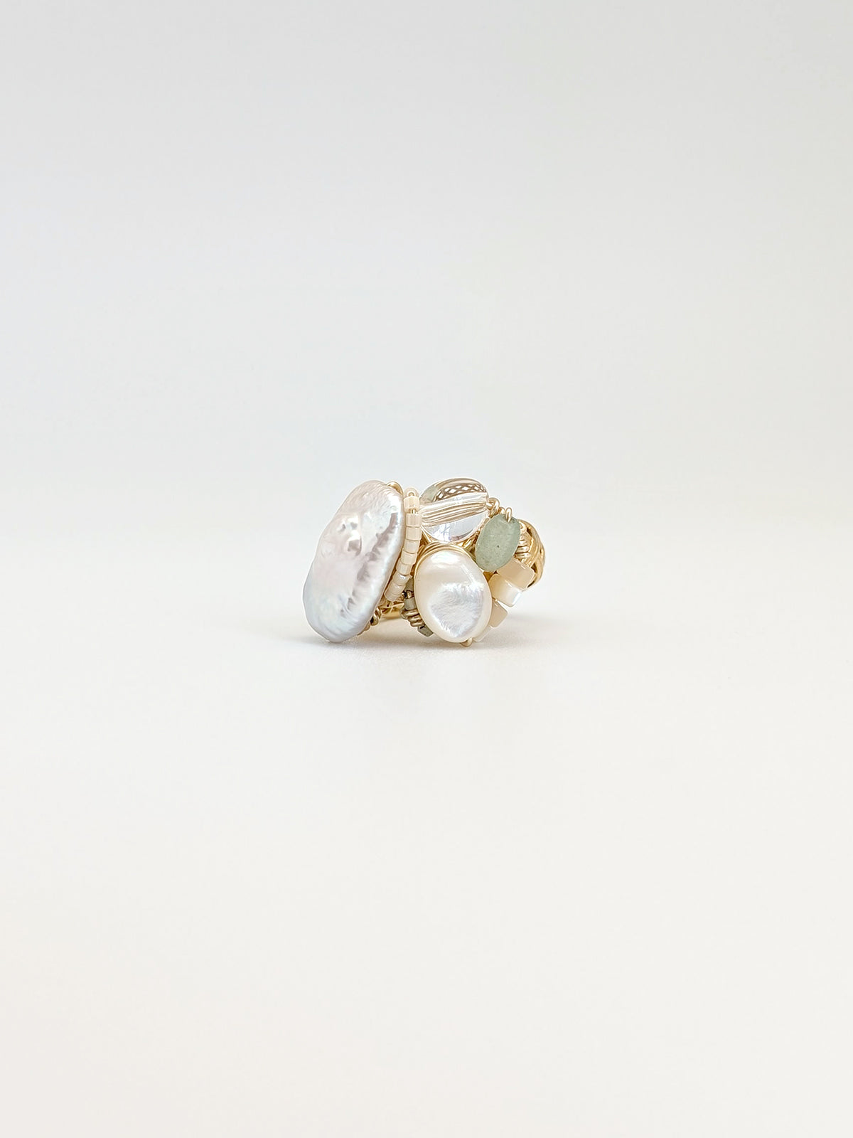 US Size 5 - Crowned With Clarity | Art Ring - One Of A Kind