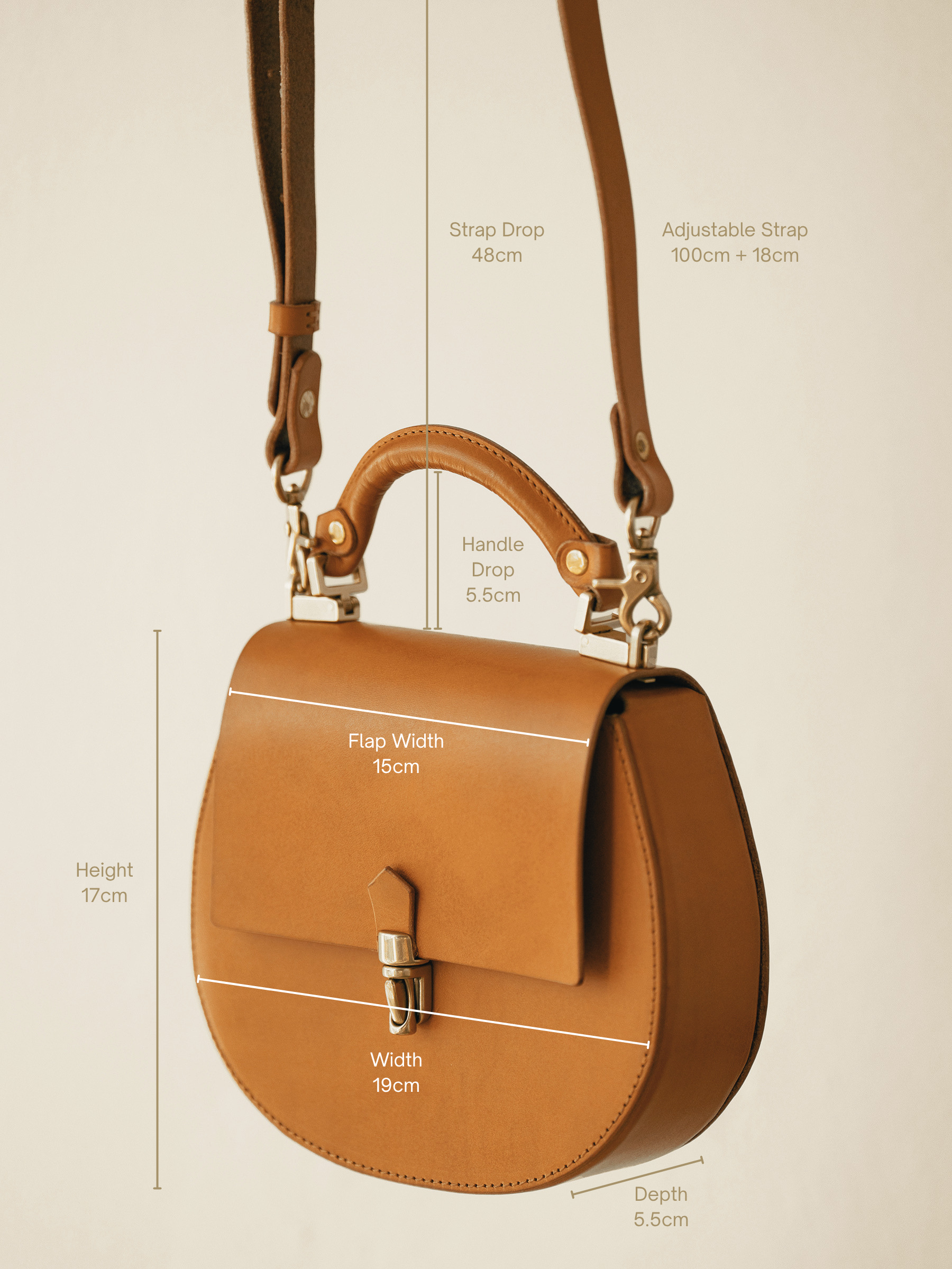 Vessels | Half Moon Handheld Crossbody Bag