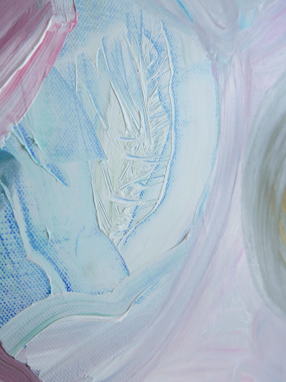 Abstract acrylic original art painting on canvas titled 'Made to Bloom' by Singaporean artist Hadassah Lau on sale at Hadasity, in Tanglin Mall, Singapore.