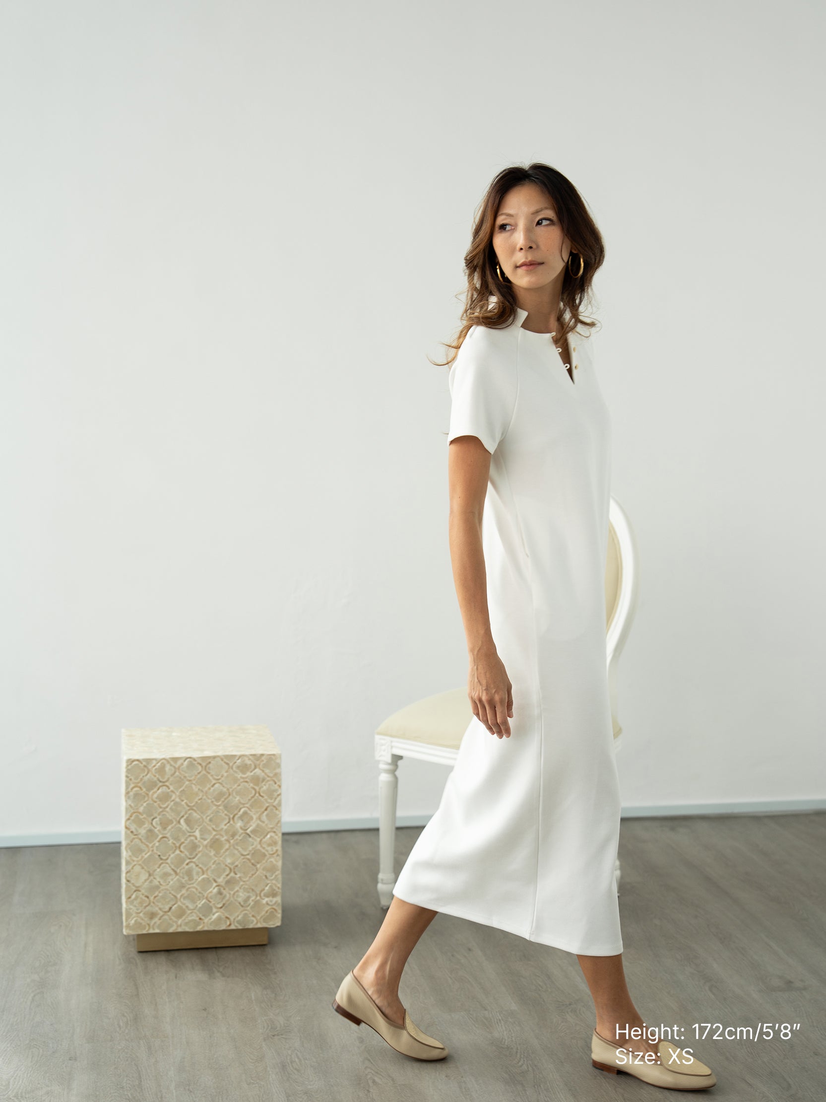 Dressed In Comfort White Dress