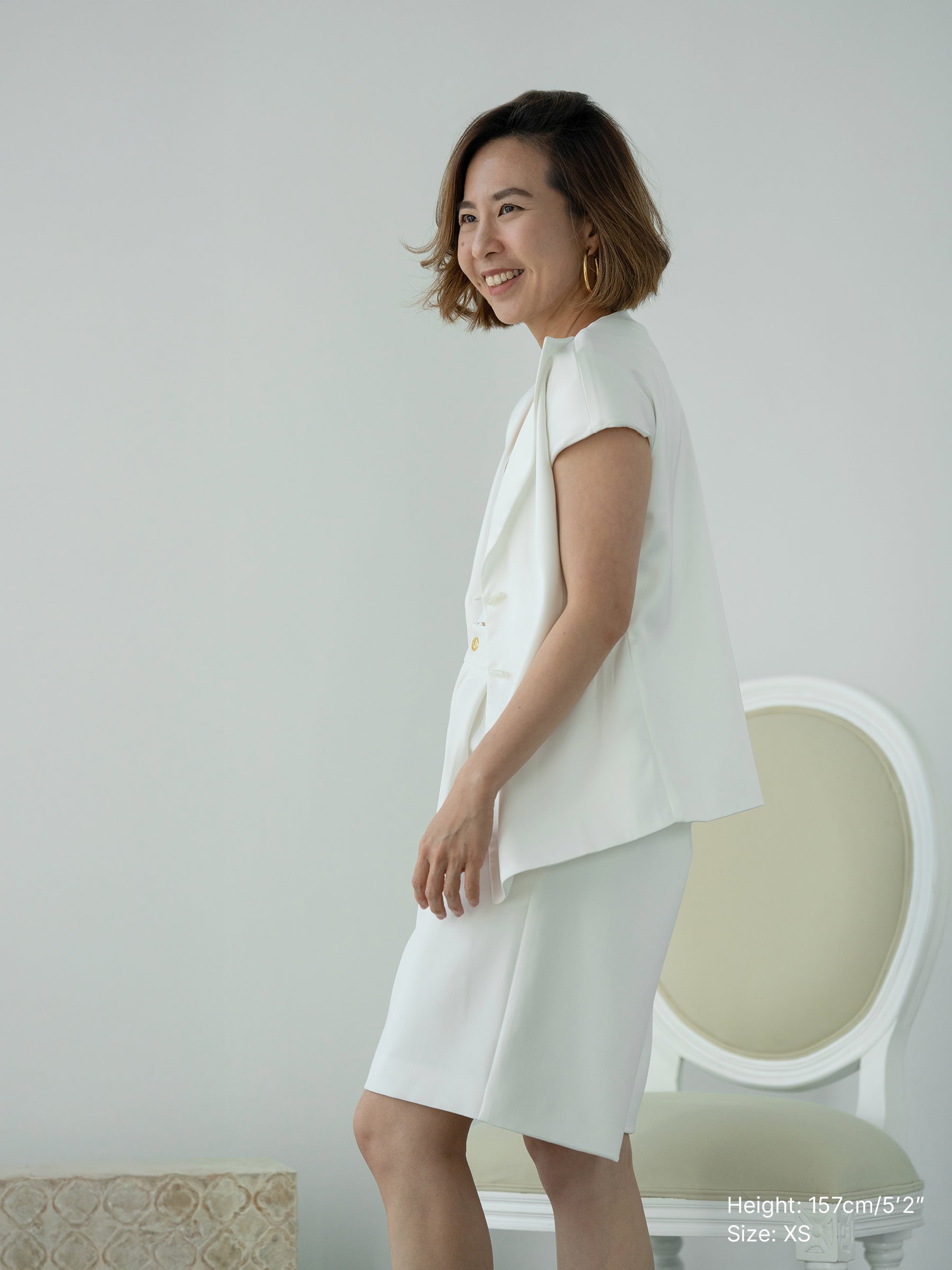 Shine White Outside - Outerwear Top