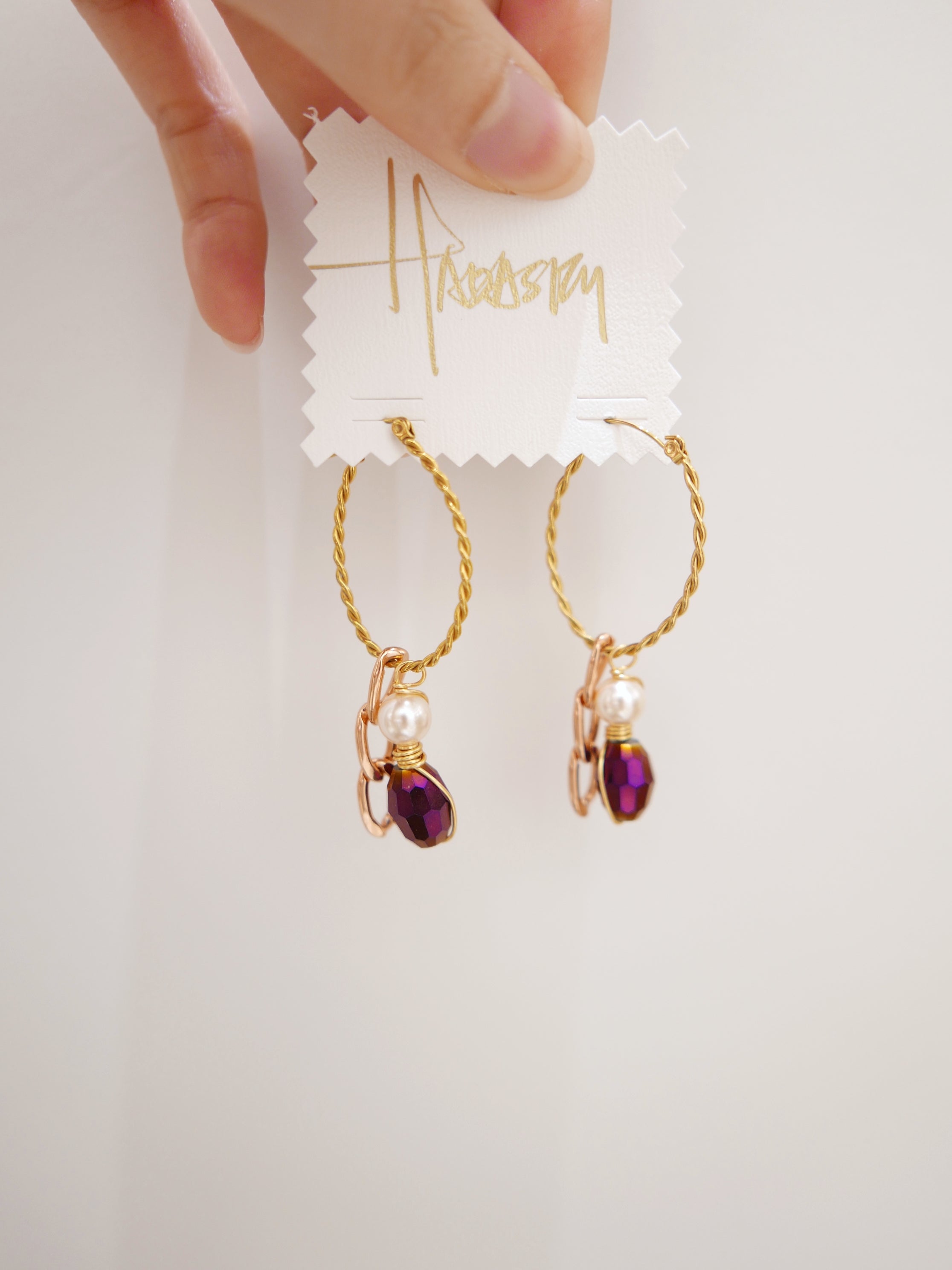 Women's earrings art jewelry