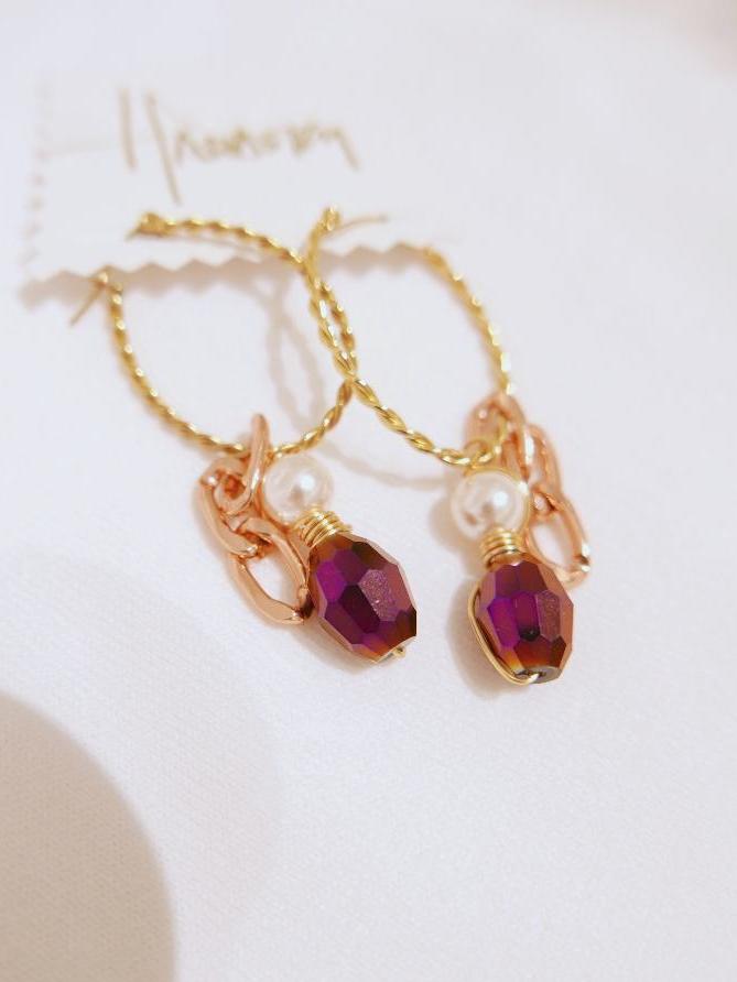 Women's earrings art jewelry