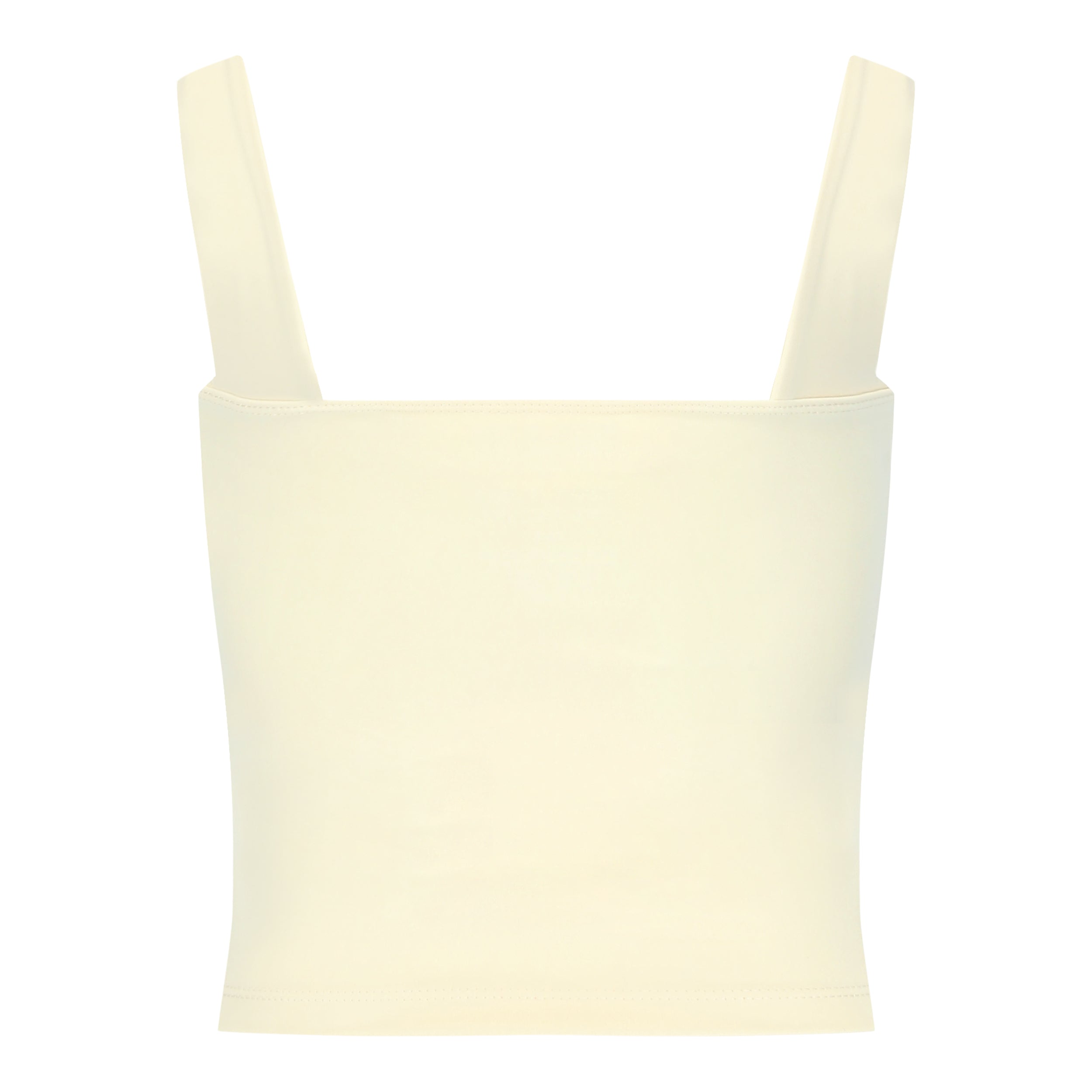 Women's multi-way activewear padded bra top in ivory colour