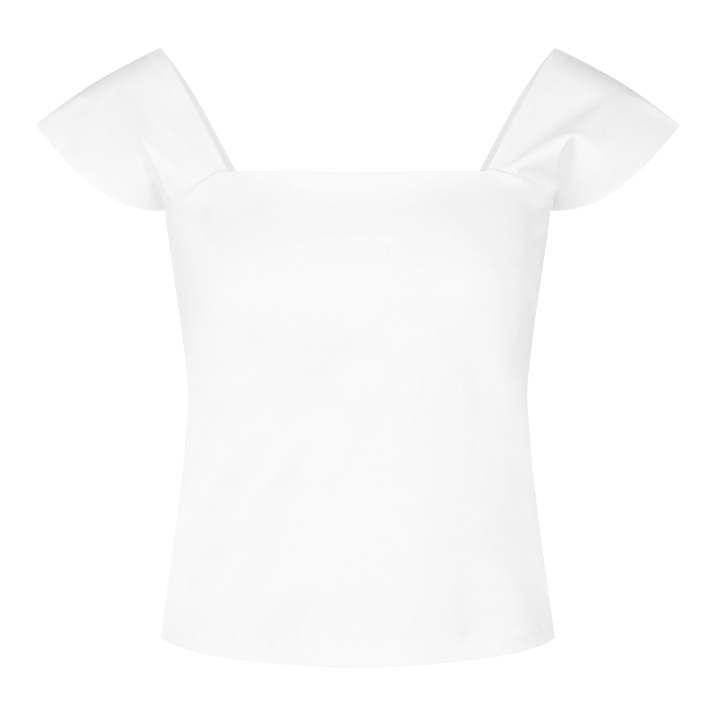 Women's multi-way activewear padded bra top in white colour