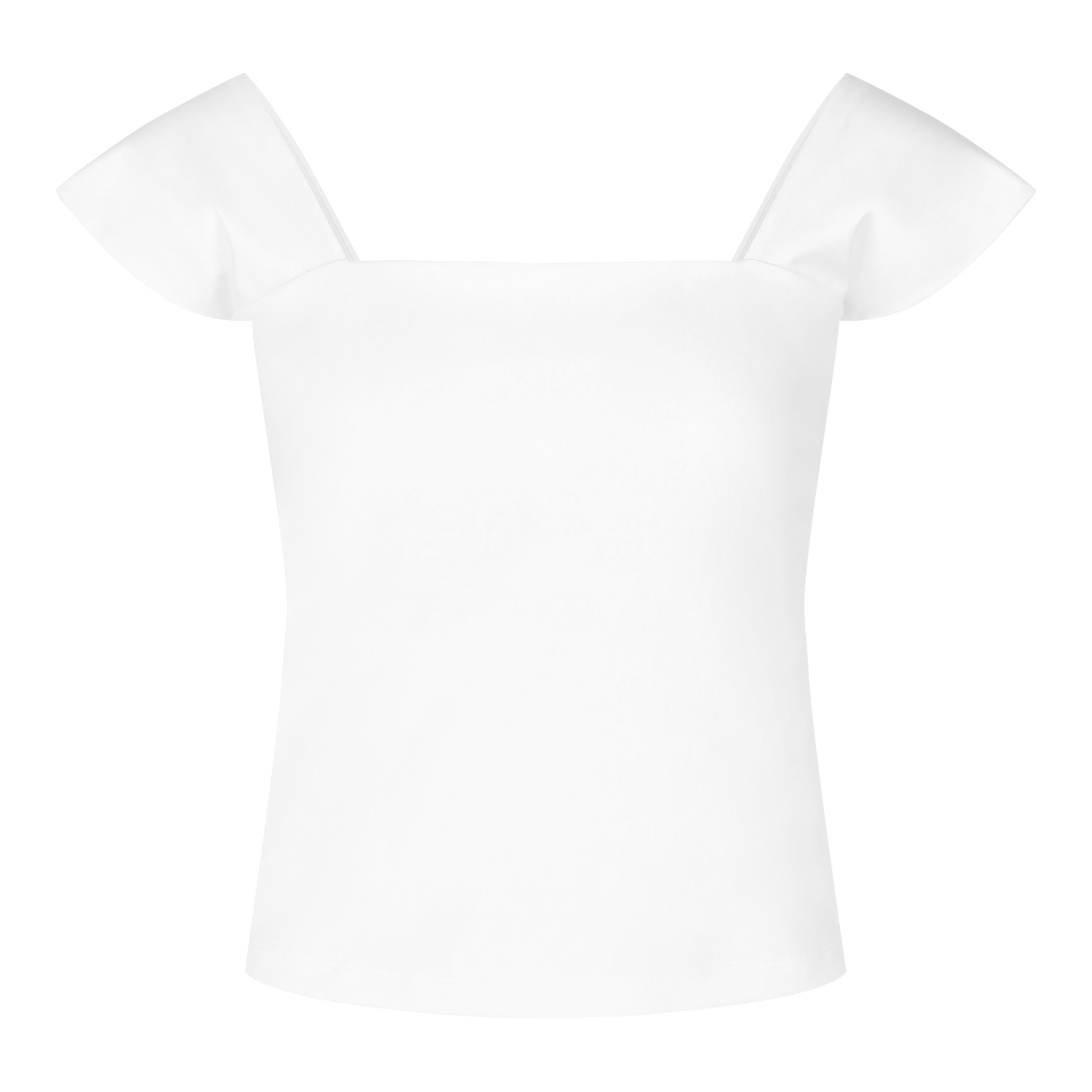 Women's multi-way activewear padded bra top in white colour