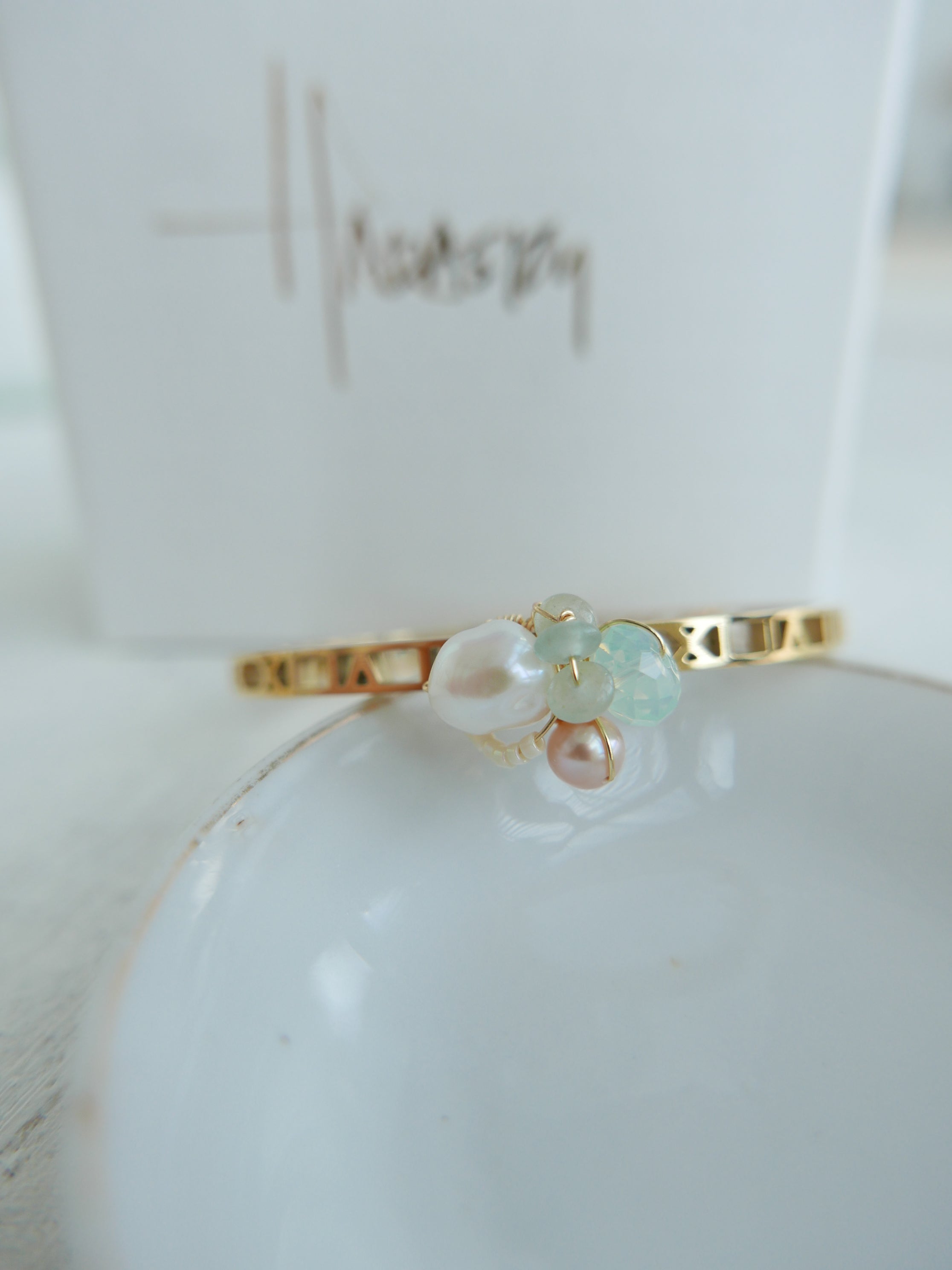 Triune Mint | Bangle Bracelet
