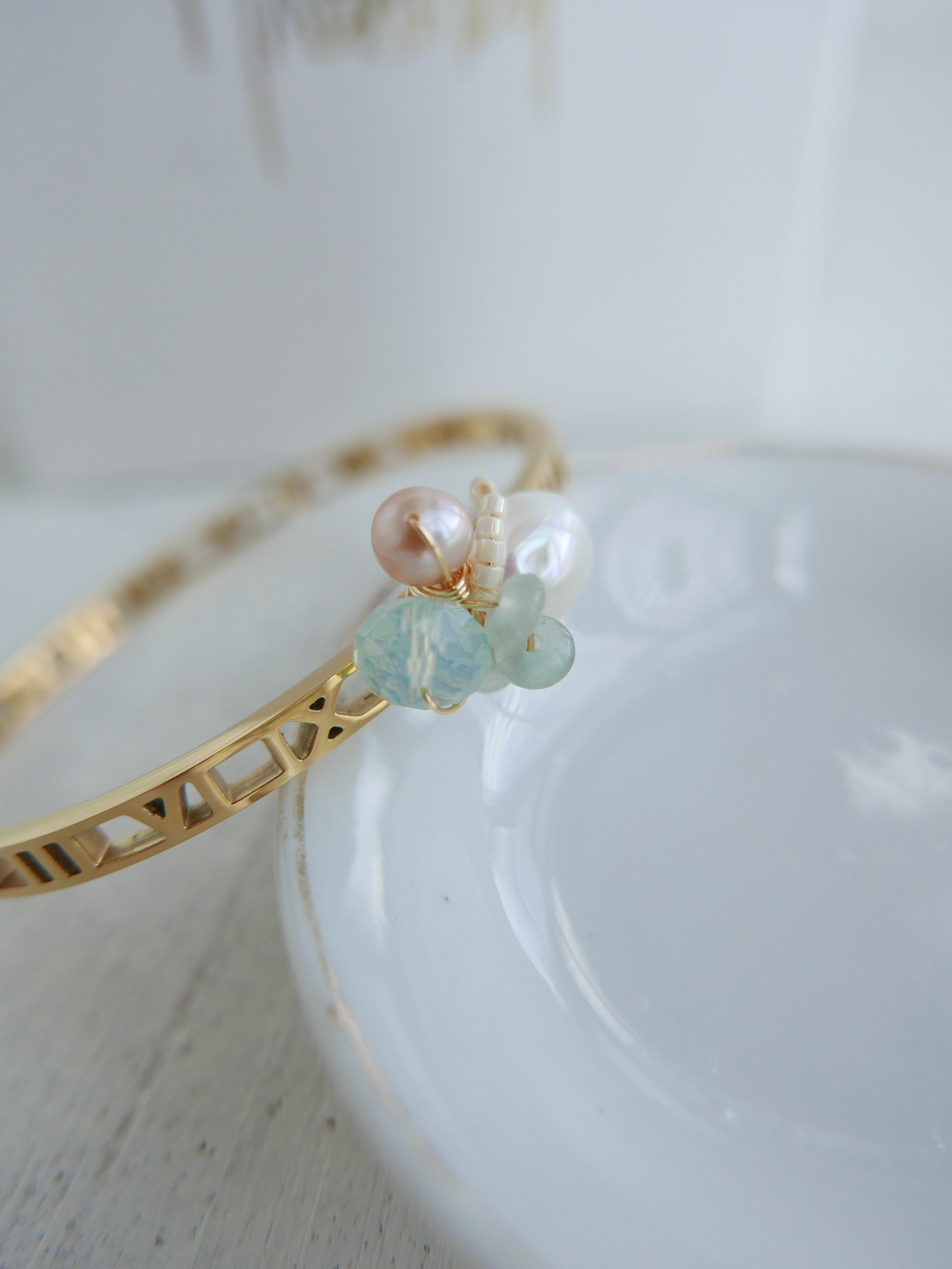 Triune Mint | Bangle Bracelet