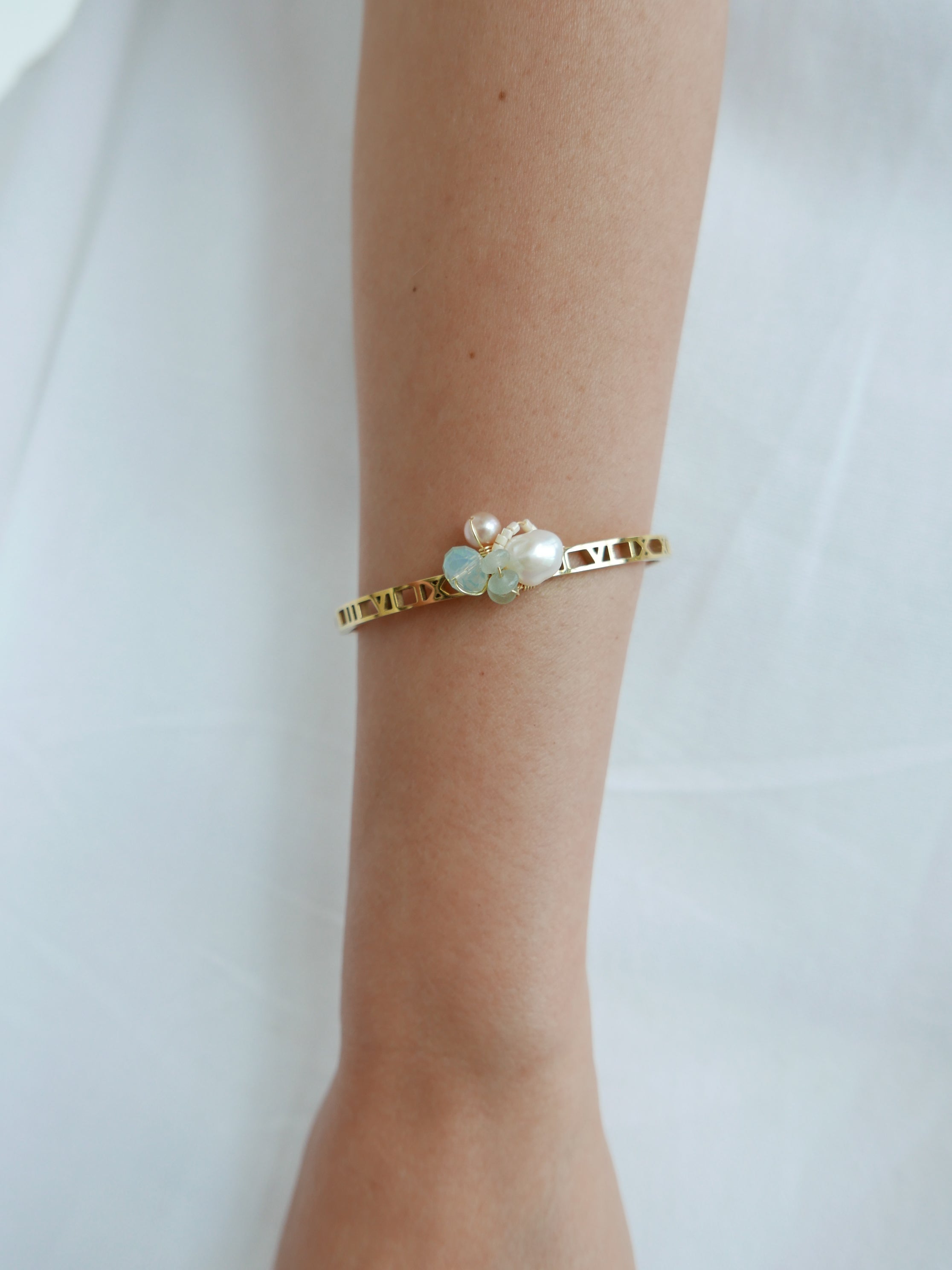 Triune Mint | Bangle Bracelet