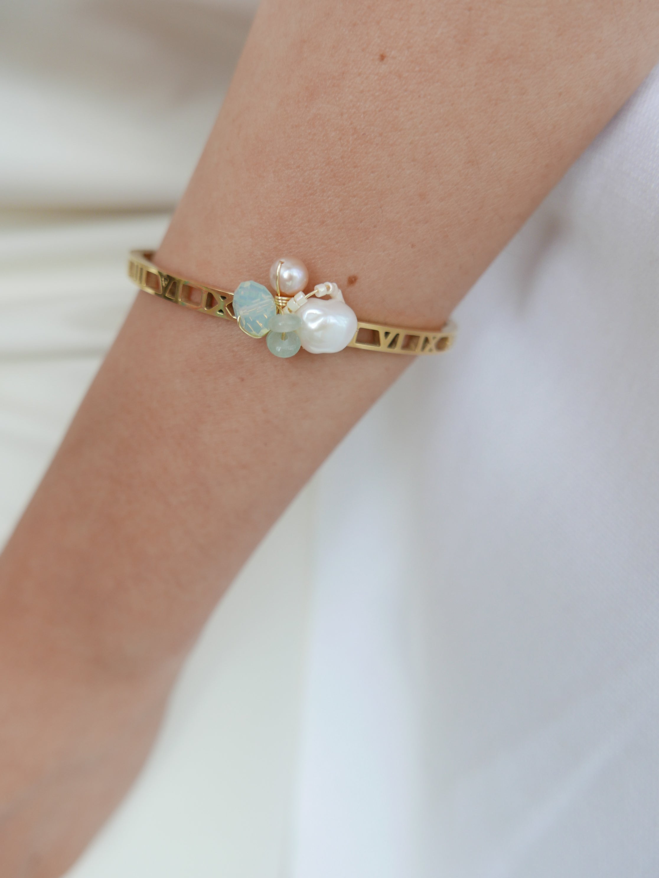 Triune Mint | Bangle Bracelet
