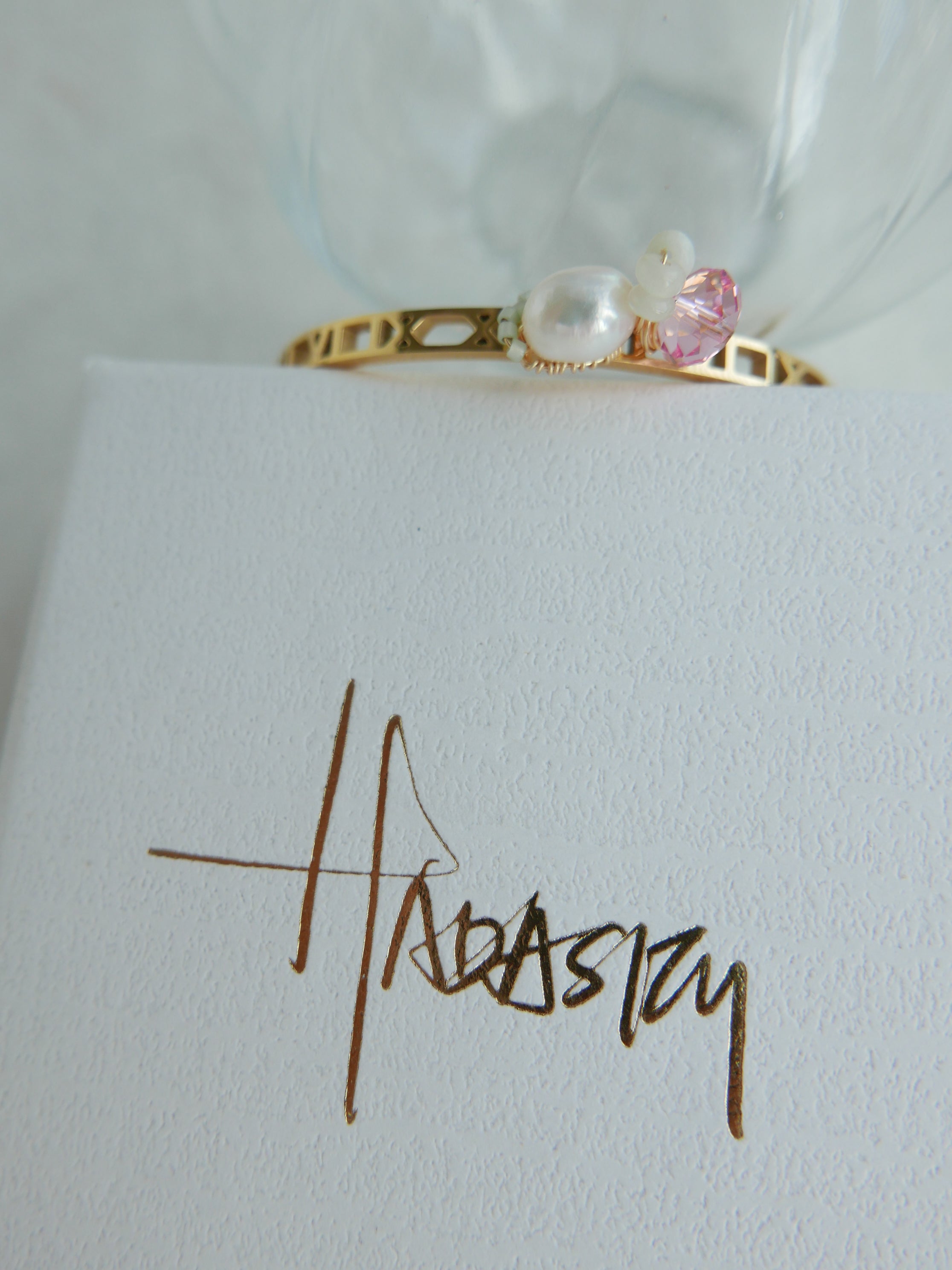 Triune Pink | Bangle Bracelet