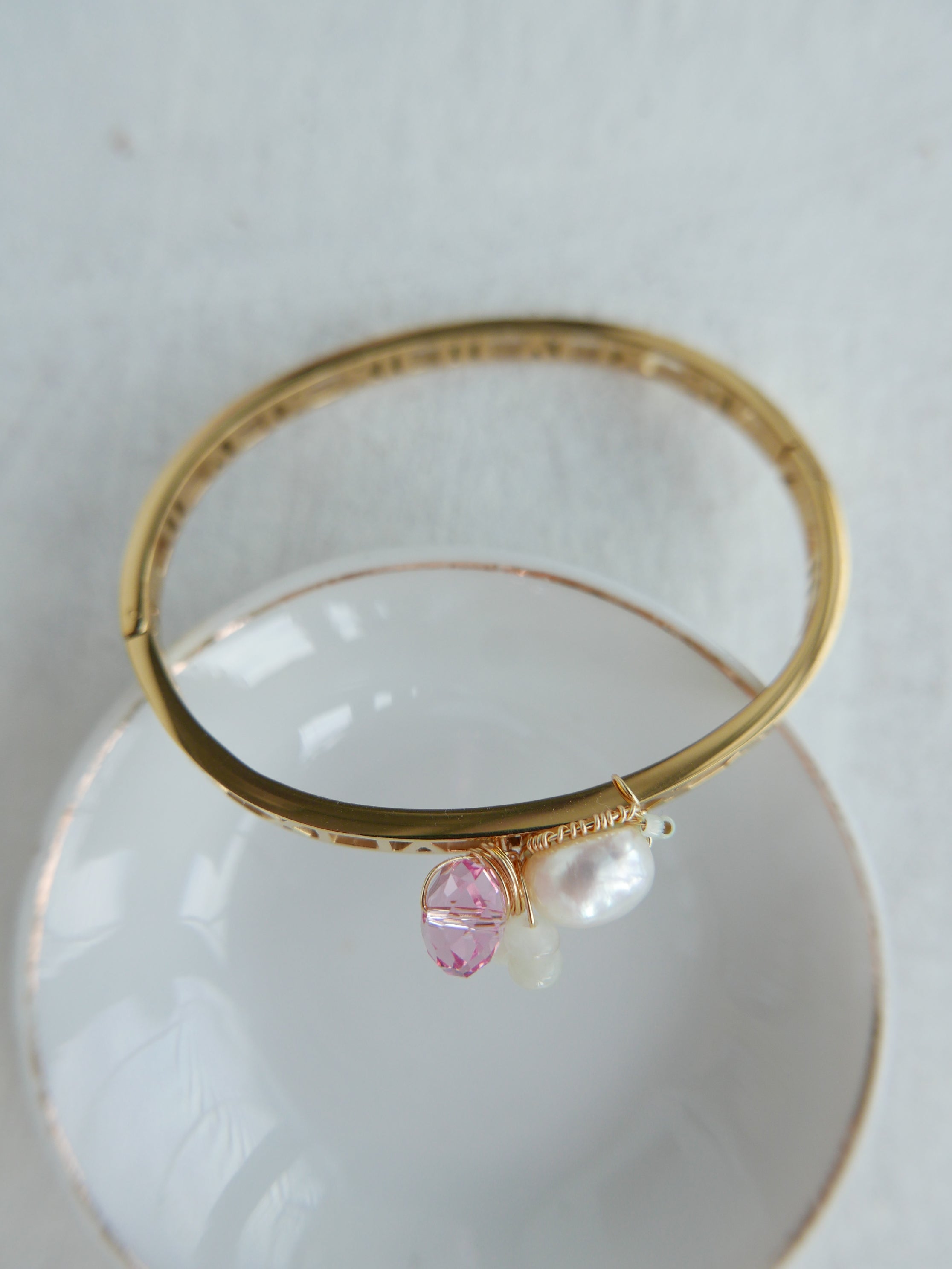 Triune Pink | Bangle Bracelet