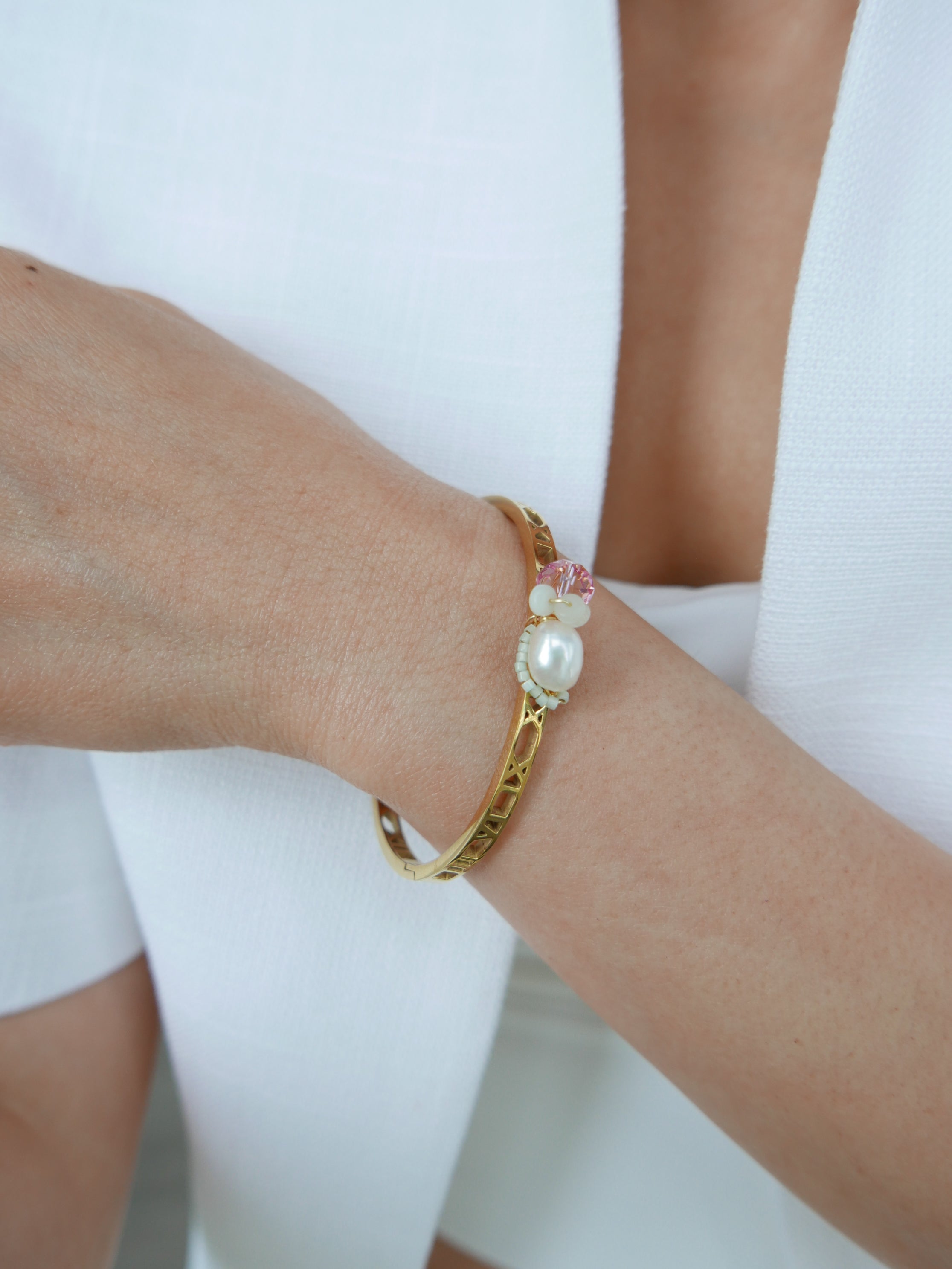 Triune Pink | Bangle Bracelet