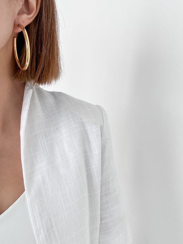 Infinity | Hoop Earrings 50mm Gold