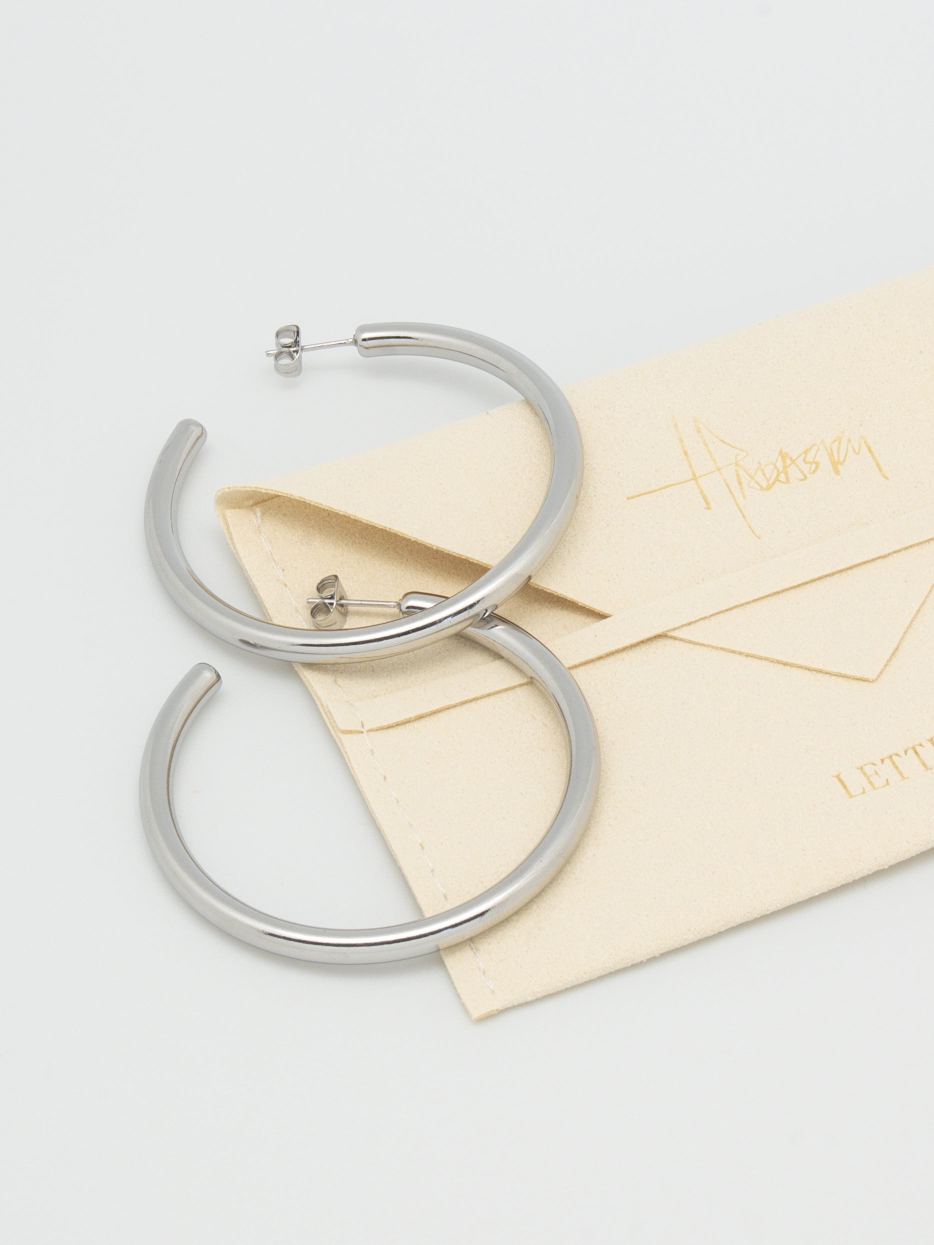 Infinity | Hoop Earrings 50mm Silver