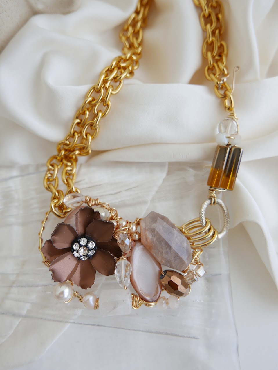 Earthen Flower Necklace