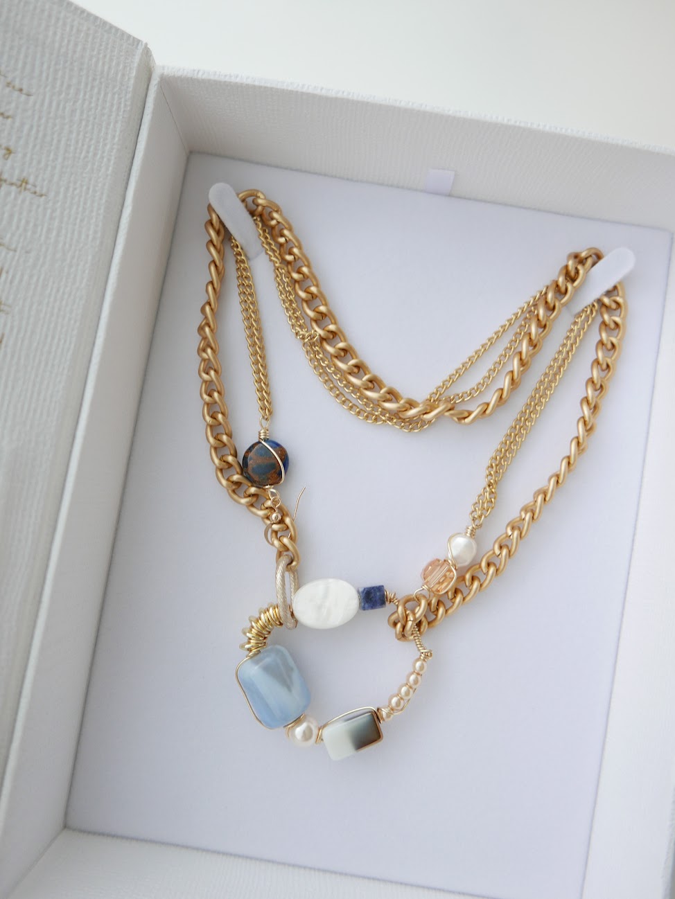 Multiway Drop Mosaic Necklace