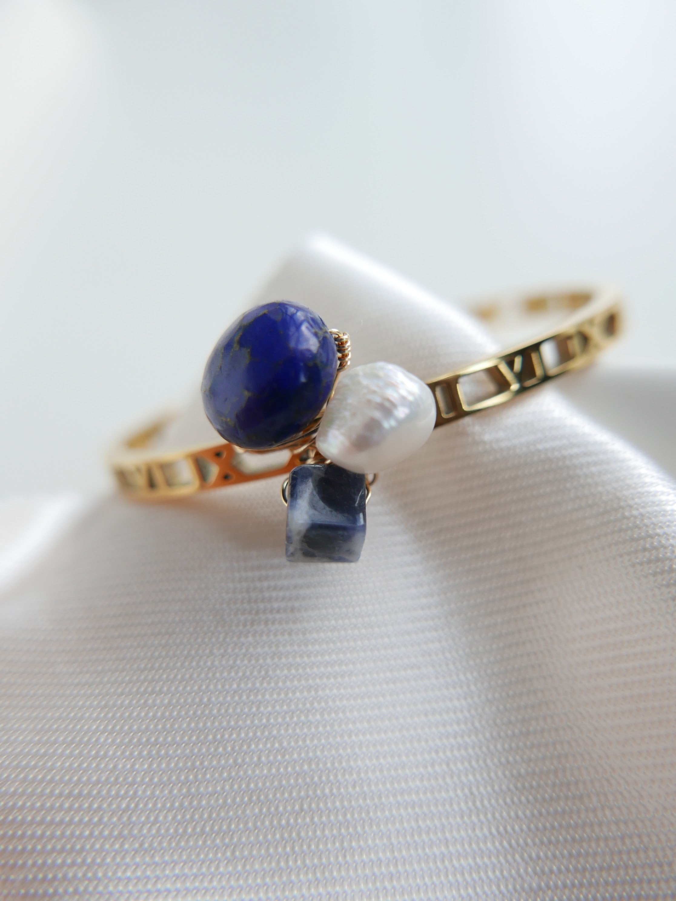 Wired For Light | Lapis Blue Bangle