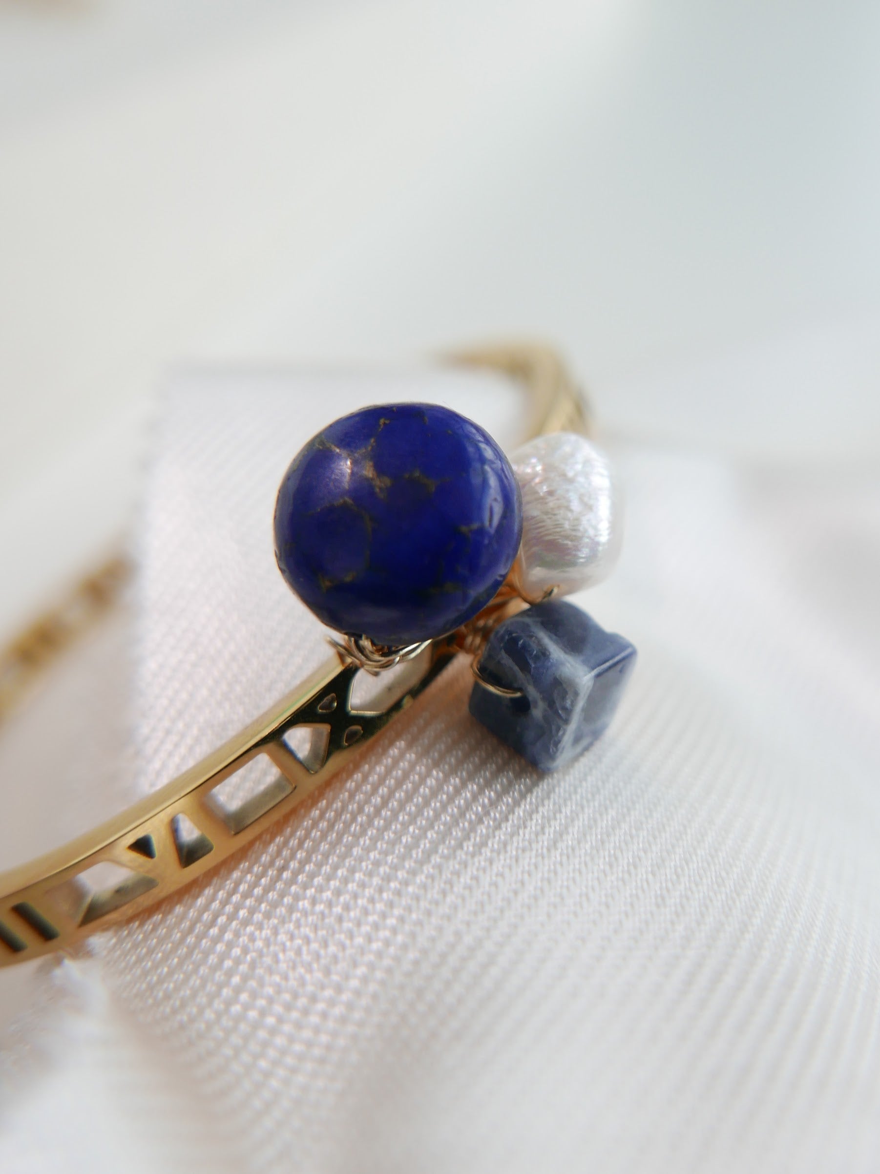 Wired For Light | Lapis Blue Bangle