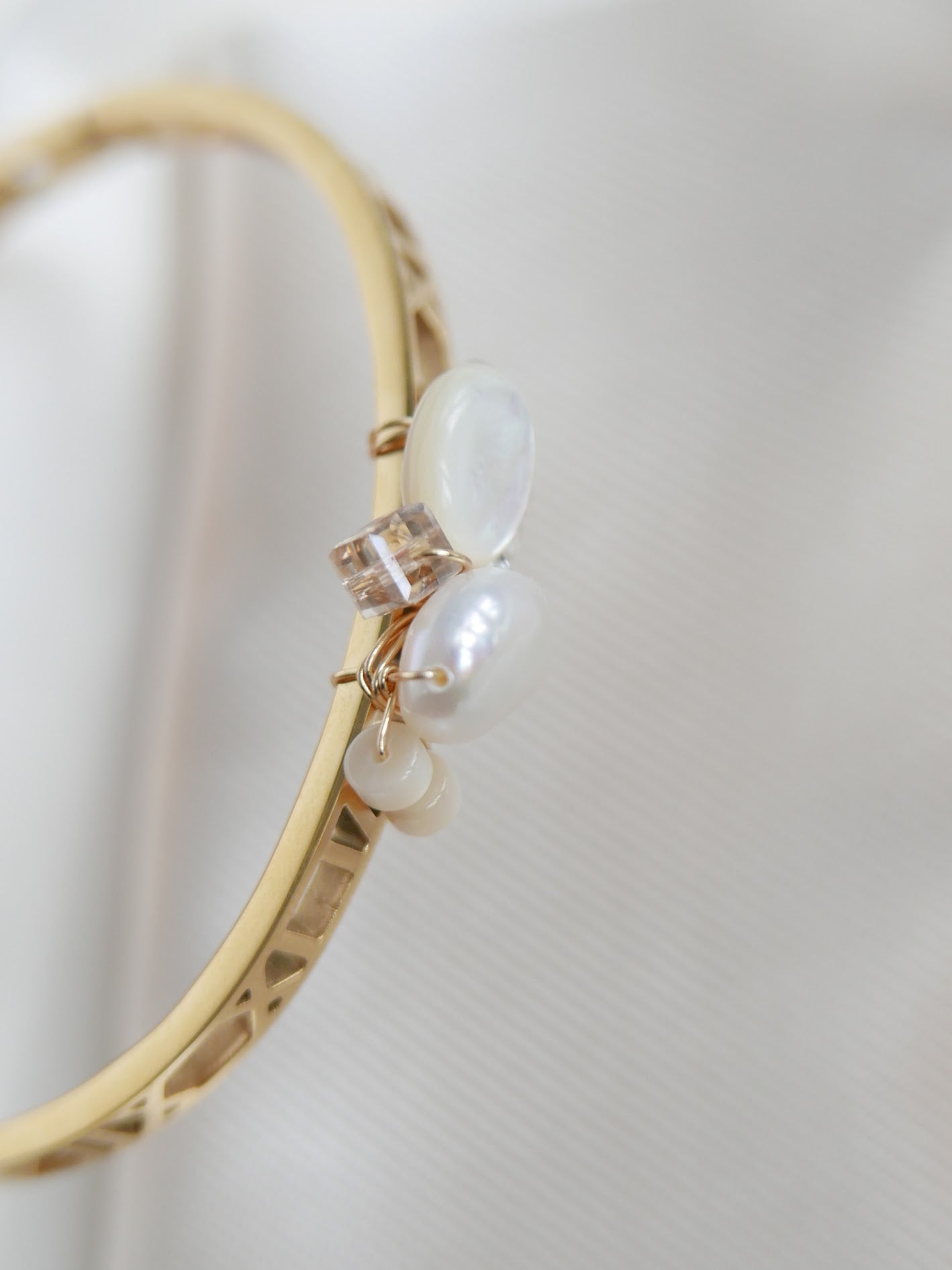 Wired For Light | Ivory Neutrals Bangle