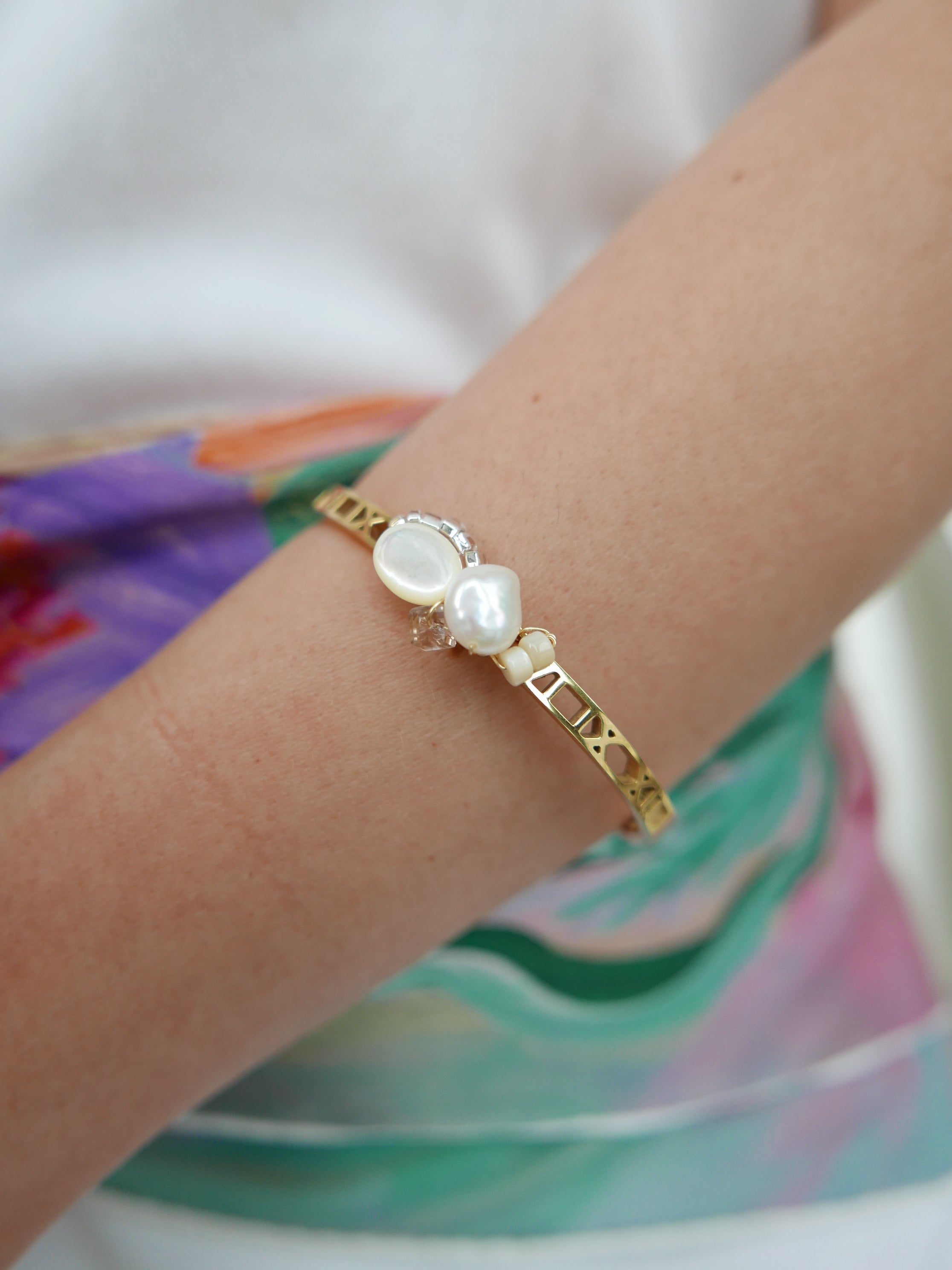 Wired For Light | Ivory Neutrals Bangle