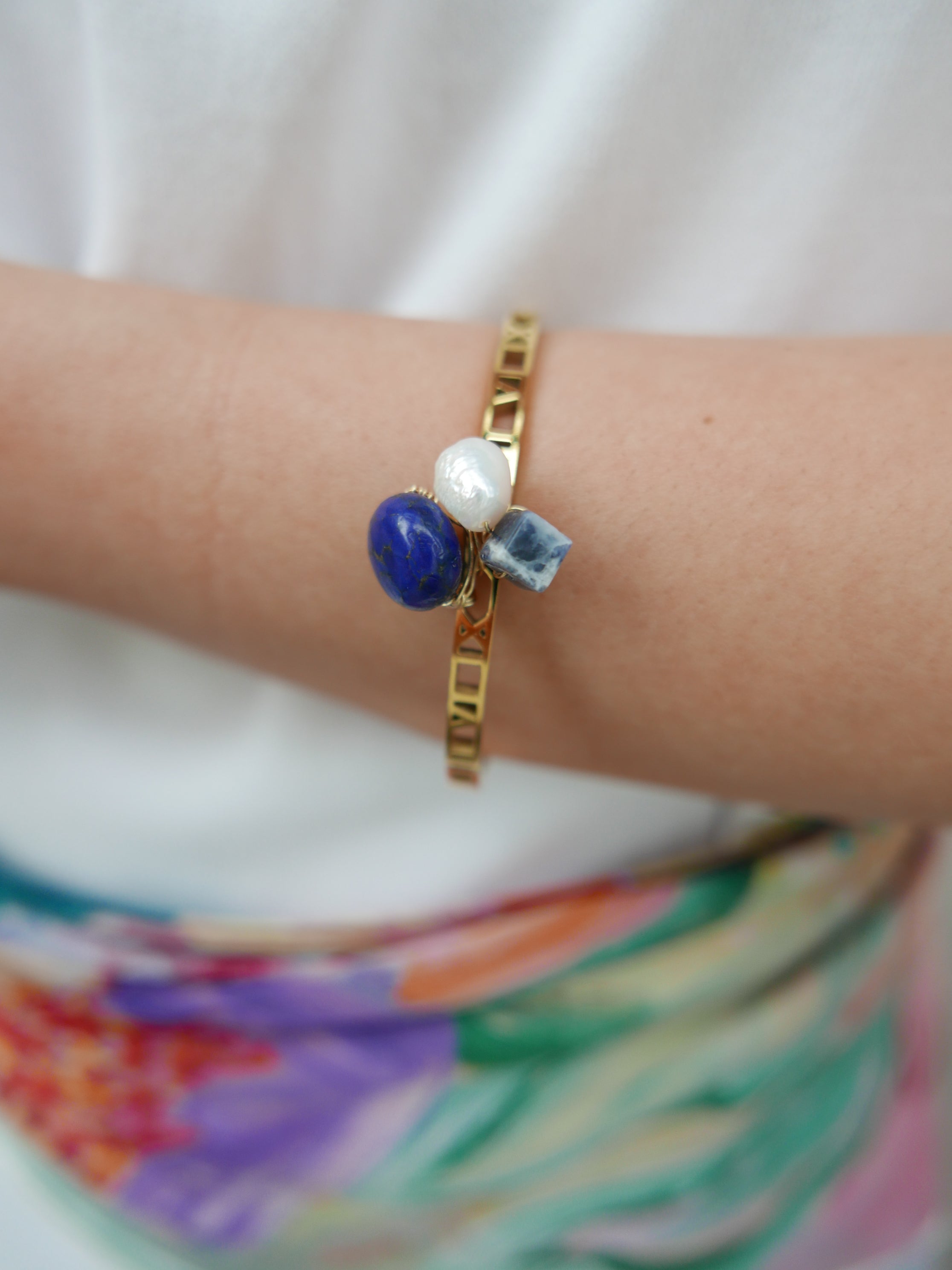 Wired For Light | Lapis Blue Bangle