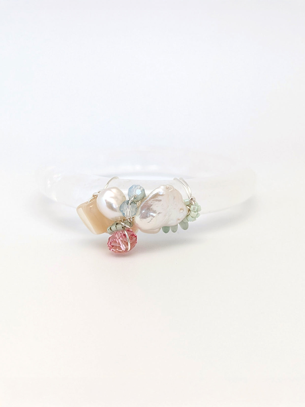 Clarity Of Heart | Clear Vision Quartz Bangle - One Of A Kind